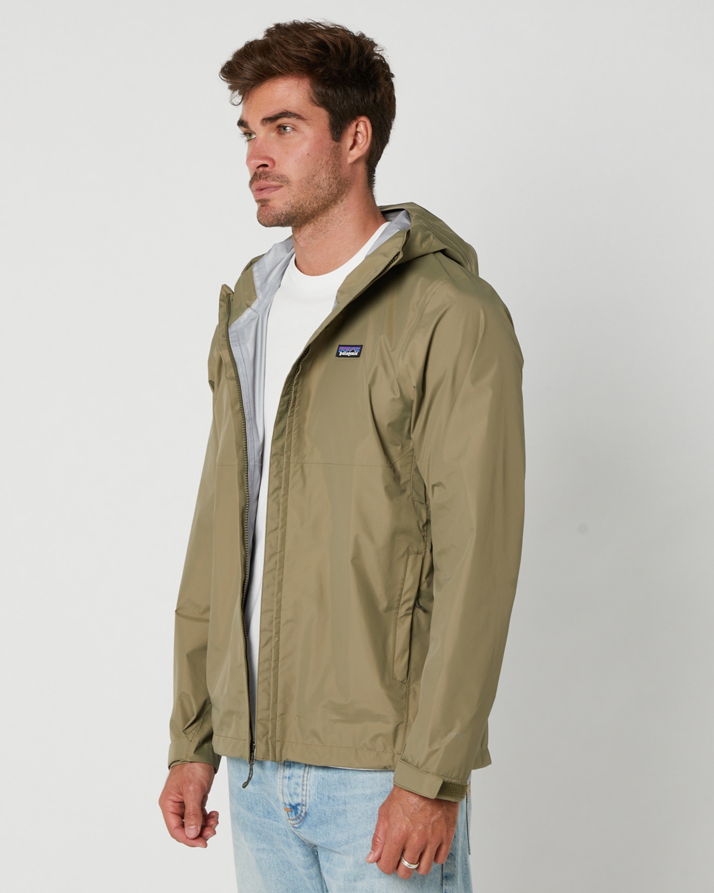 Patagonia Mens Torrentshell 3L Jacket Sage Khaki SurfStitch