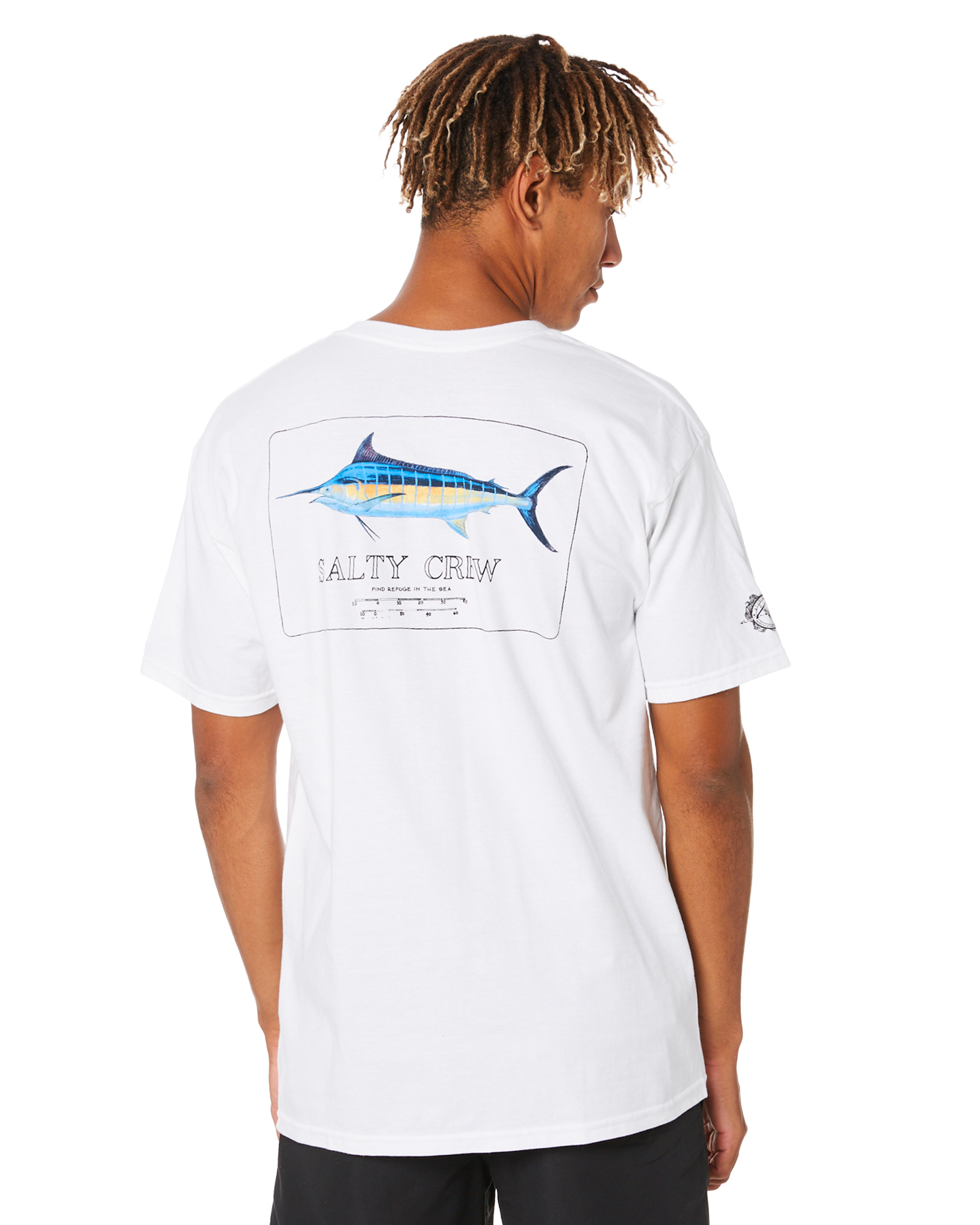 Salty Crew Blue Rogers Mens Tee - White | SurfStitch