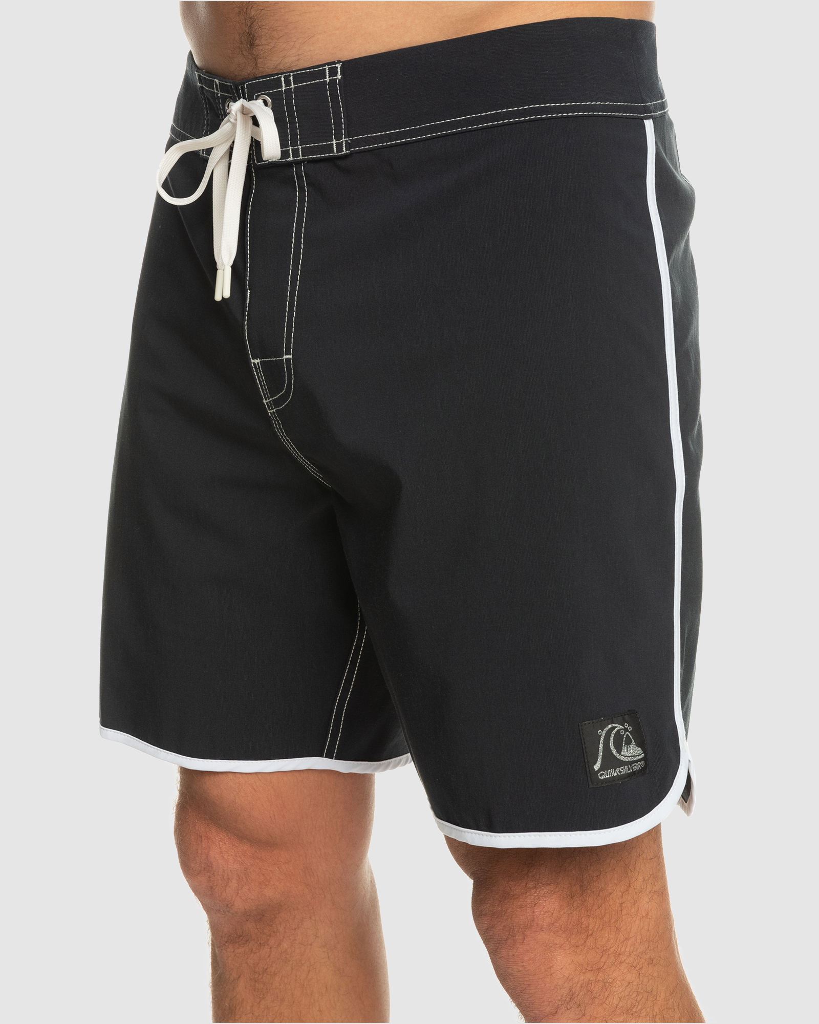 Quiksilver Mens Original Scallop 18 Inch Boardshorts - Black | SurfStitch