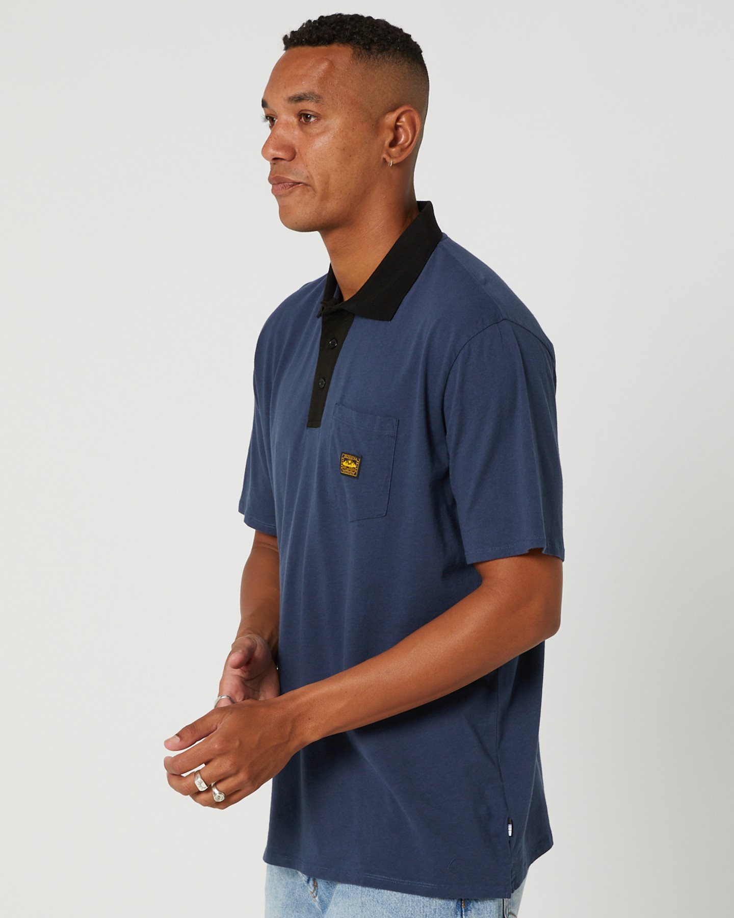 Depactus Cast Ss Polo - Navy Steel | SurfStitch