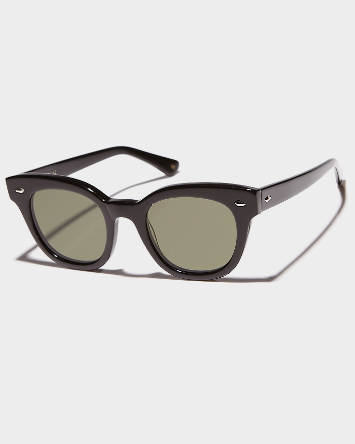 Epokhe Dylan Zero Sunglasses - Black Gloss Green | SurfStitch