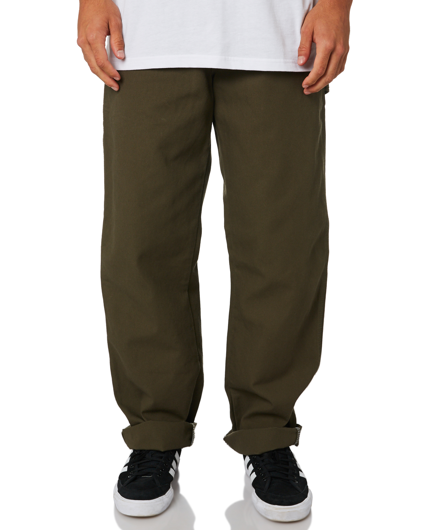 Dickies 1939 Relaxed Fit Duck Mens Carpenter Pant - Rinsed Moss Green