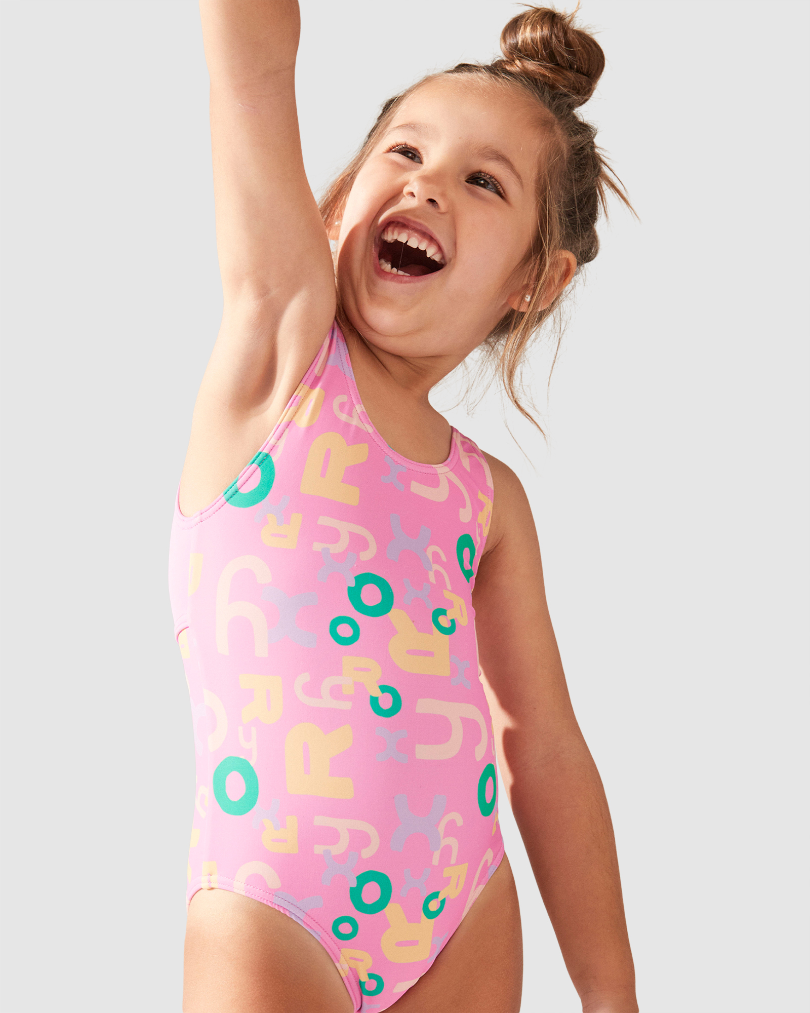 Roxy Funny Bambino One Piece - Cyclamen Lettrage | SurfStitch