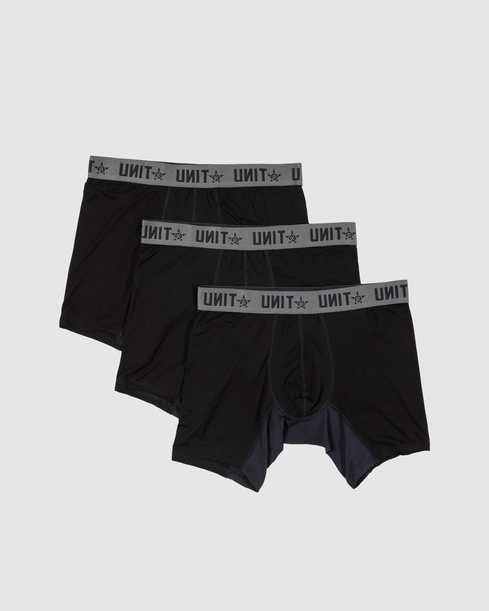 Unit Week To Week 3 Pack Bamboo Underwear - Black | SurfStitch