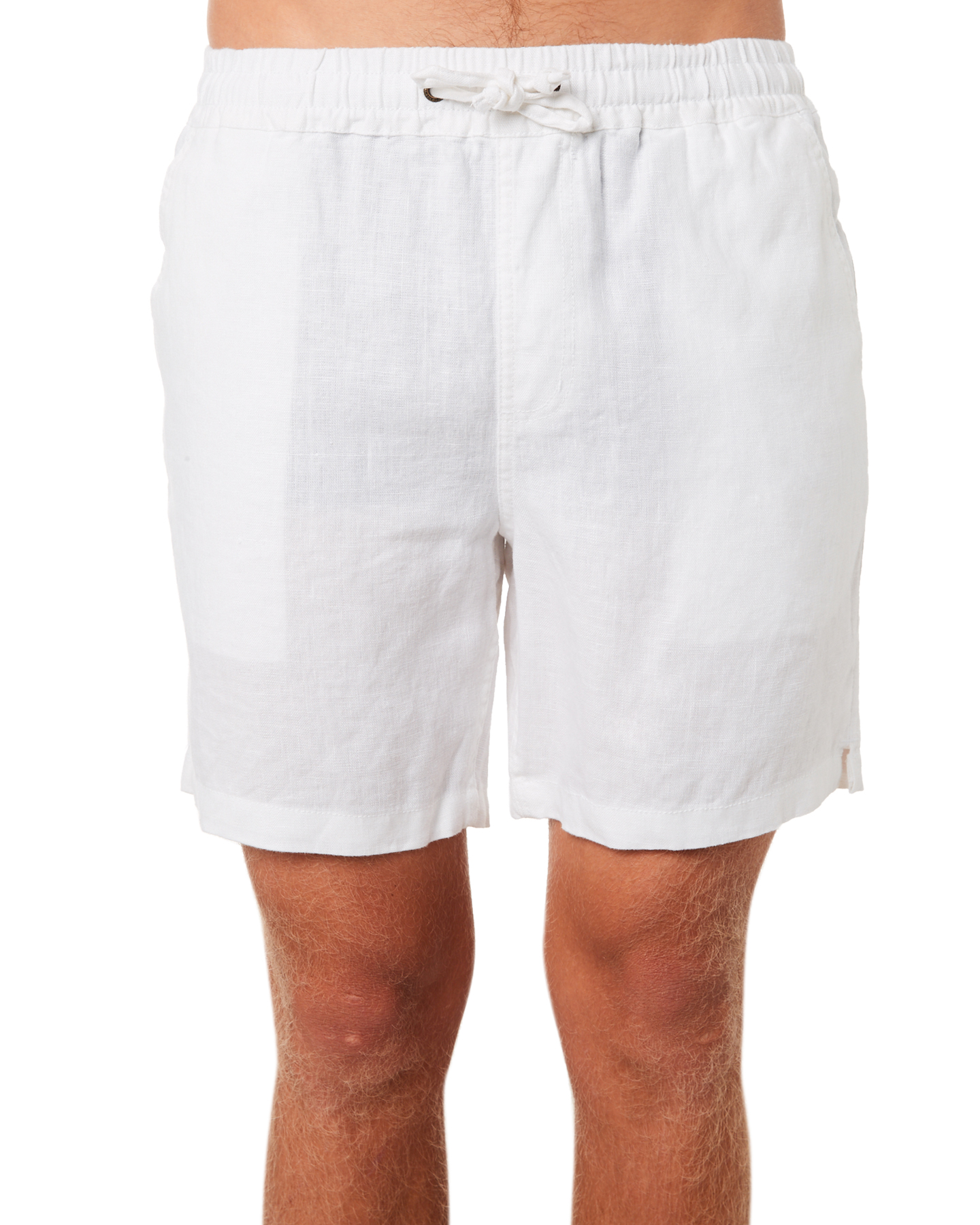 Academy Brand Riviera Mens Linen Short - White | SurfStitch
