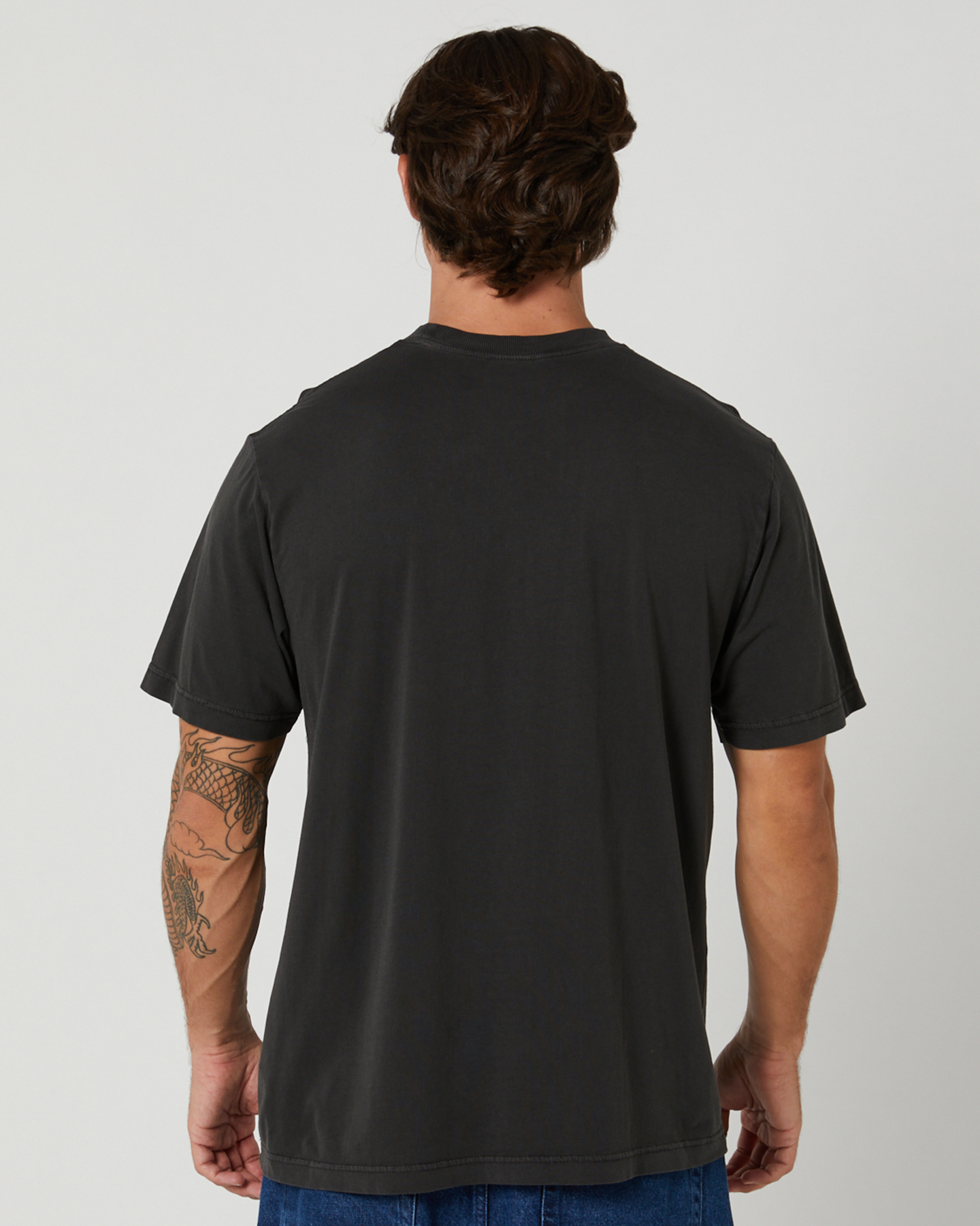 Afends Thrown Out Recycled Retro Fit Tee - Stone Black | SurfStitch