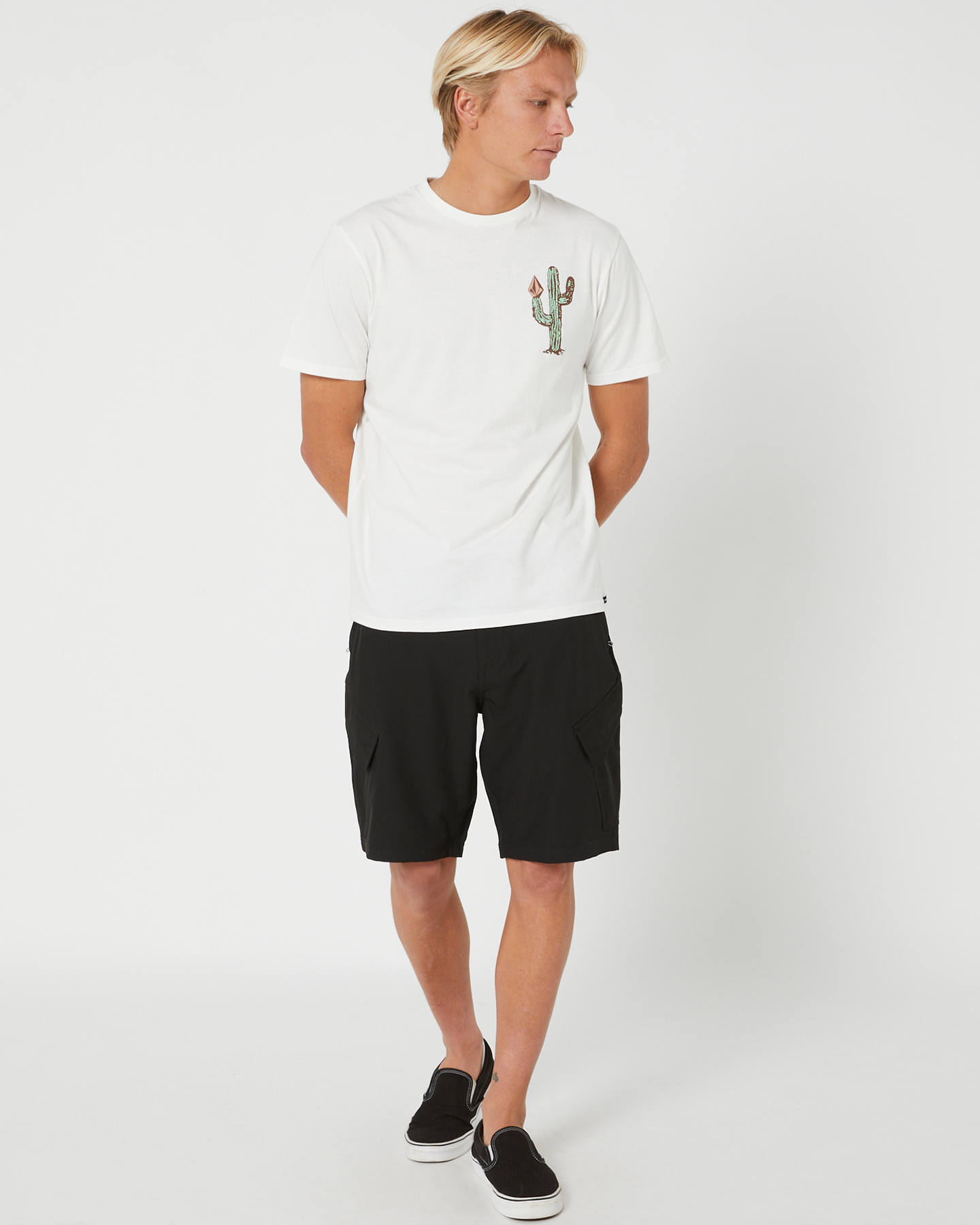 Volcom Prickly Fty Mens Ss Tee - Off White | SurfStitch