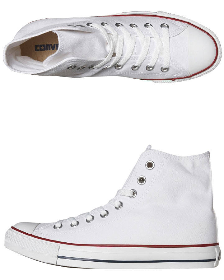 converse all star hi leather white