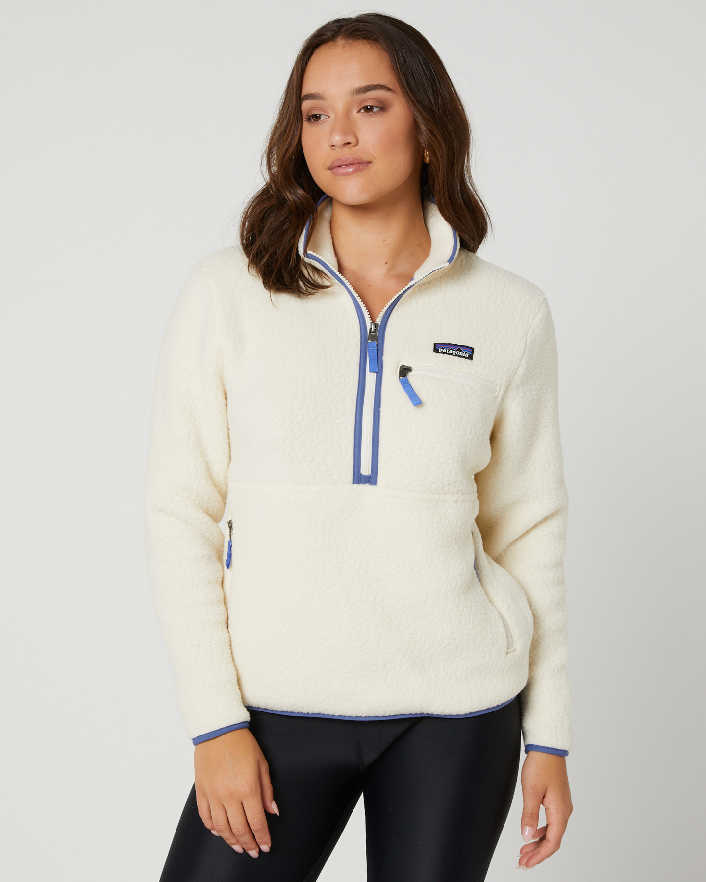 Womens retro outlet pile marsupial