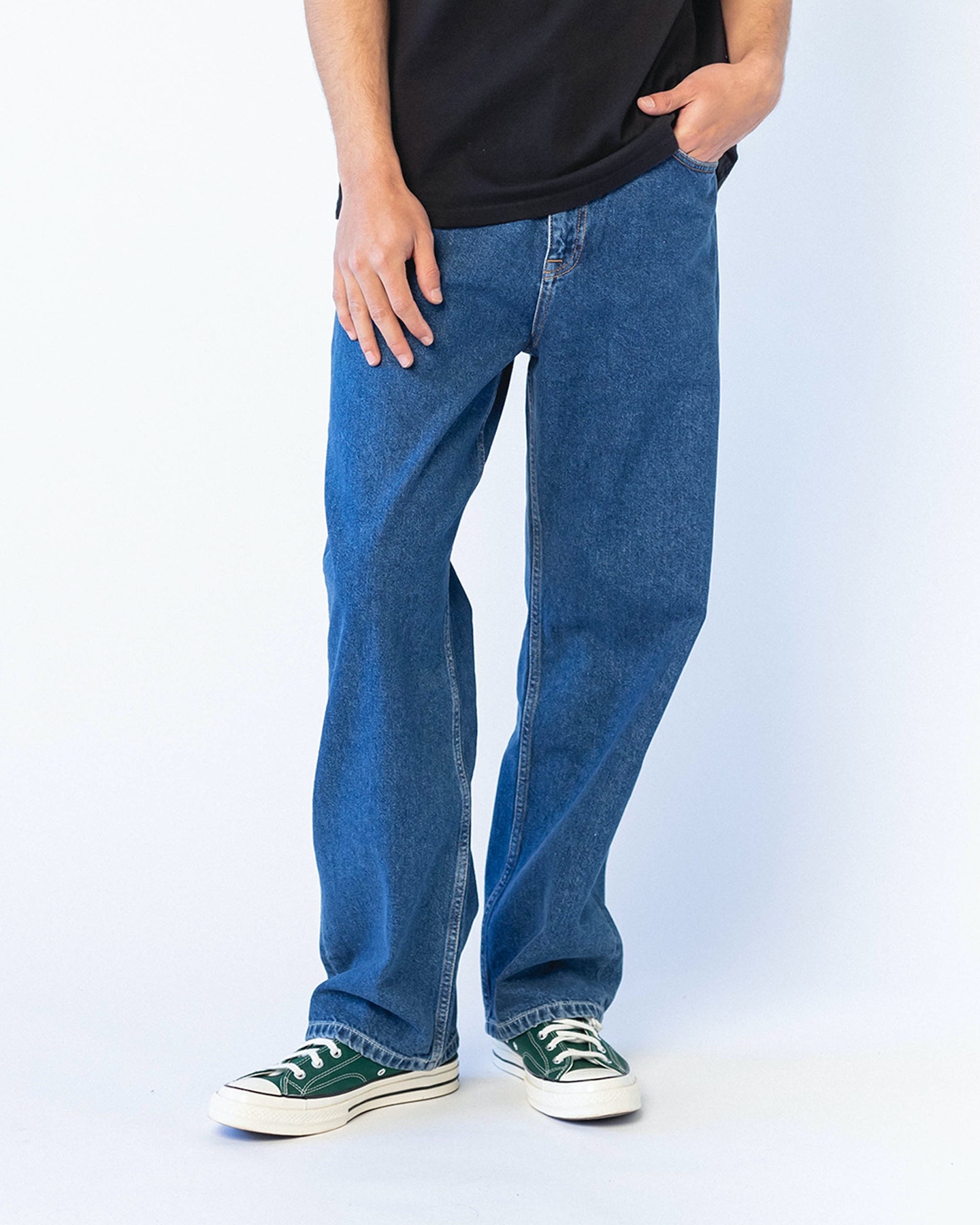 Dr Denim Omar Baggy Jeans - Pebble Mid Retro | SurfStitch