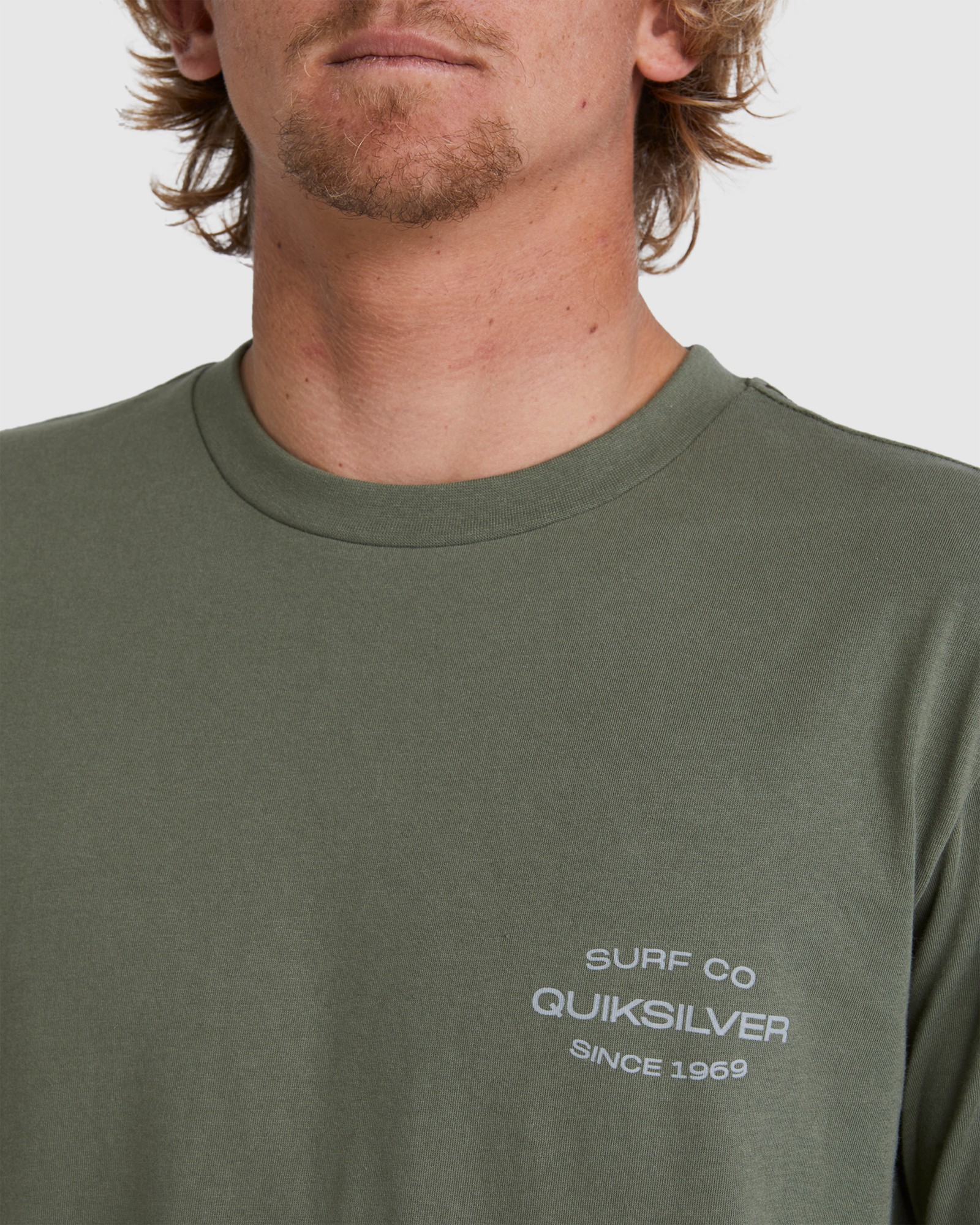 Quiksilver Mens Surf Lockup Tee - Four Leaf Clover | SurfStitch