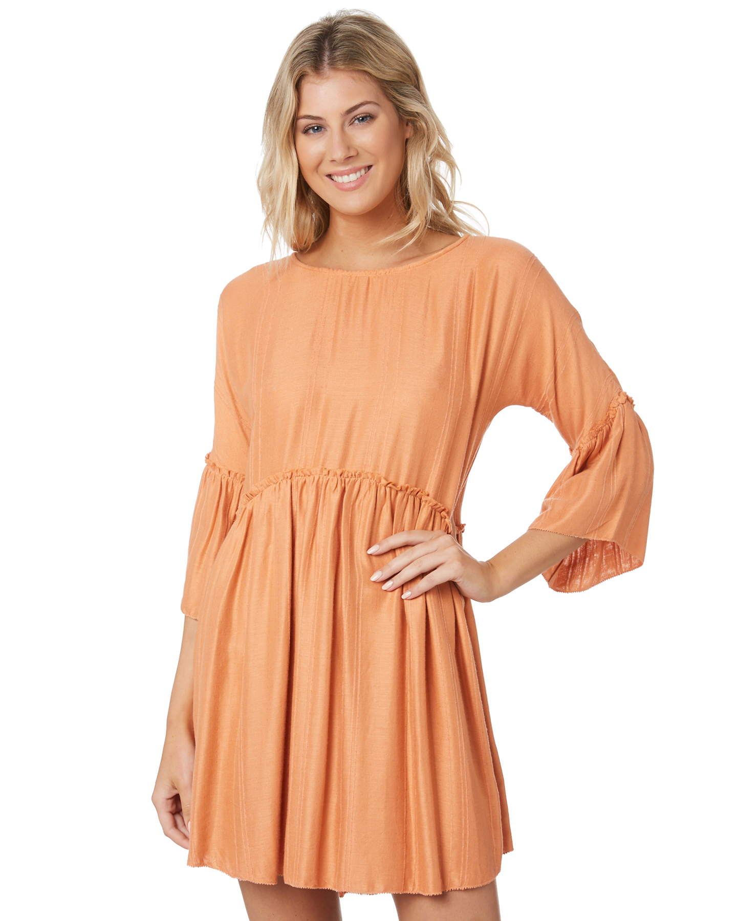 Rip Curl Sunrise Dress - Peach | SurfStitch