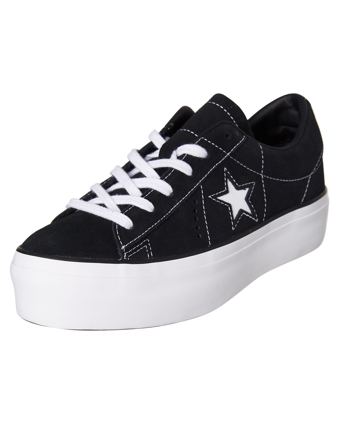 BLACK WOMENS FOOTWEAR CONVERSE SNEAKERS 563869BLK 3.JPG