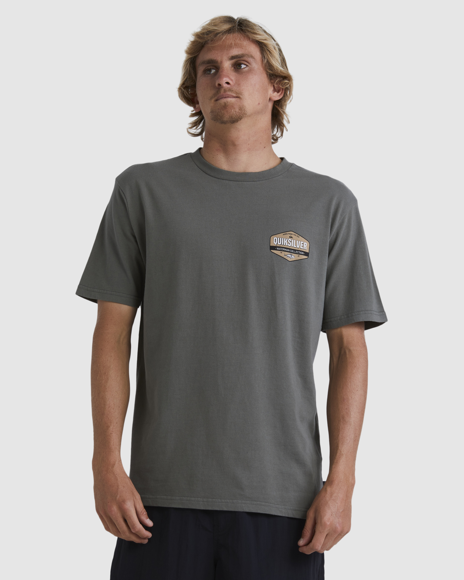 Quiksilver Mens Morning Session Tee - Dusty Olive | SurfStitch
