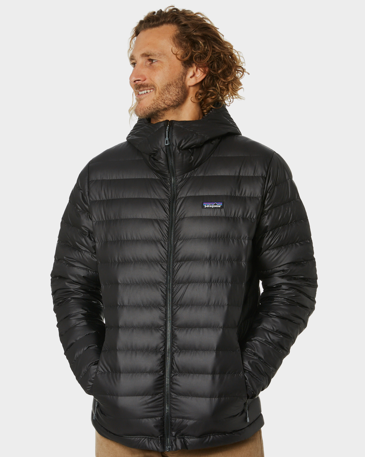Patagonia men's down 2025 sweater hoody black