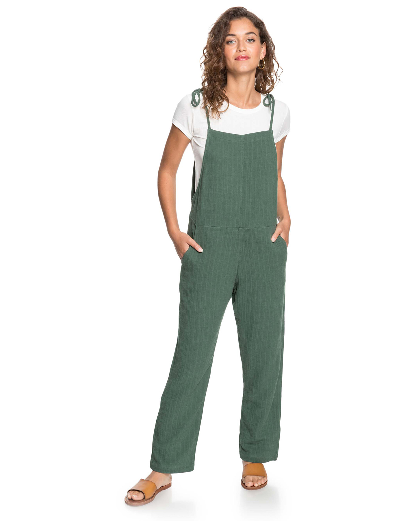 Roxy Womens One Day Without Strappy Jumpsuit - Cilantro | SurfStitch