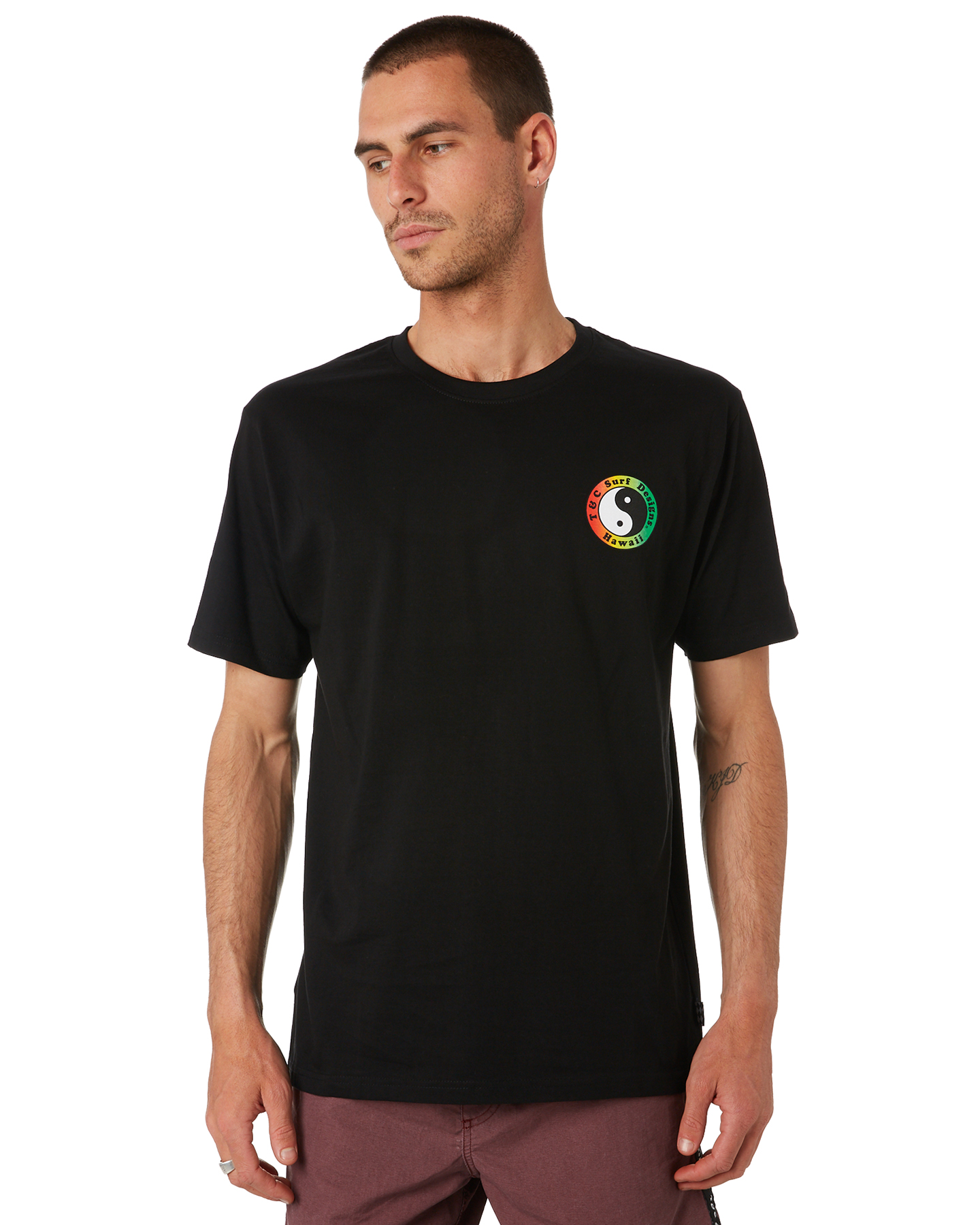 Town And Country Og Logo Mens Tee - Black Fade | SurfStitch