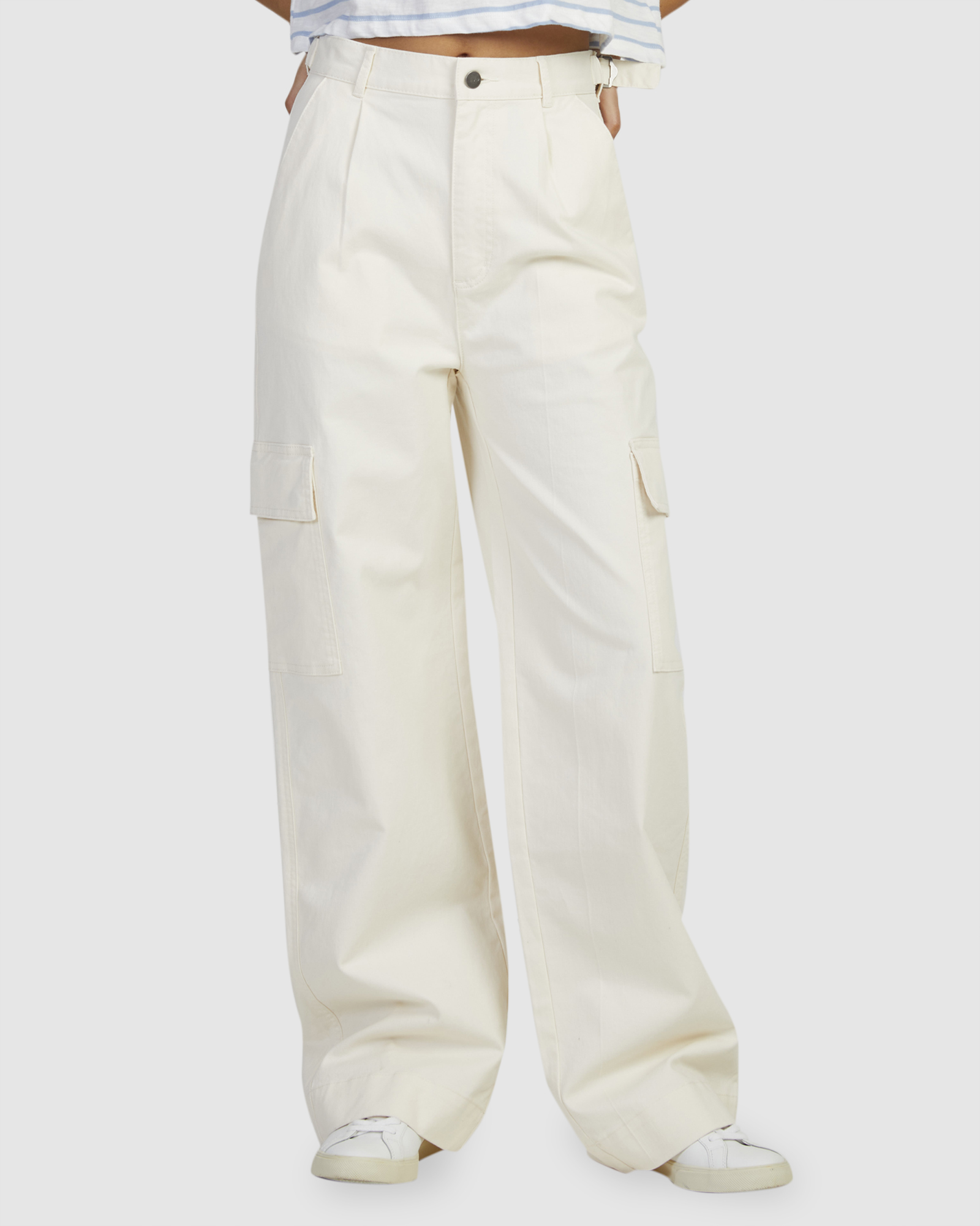 Rvca Twill Cargo Pant - Natural | SurfStitch