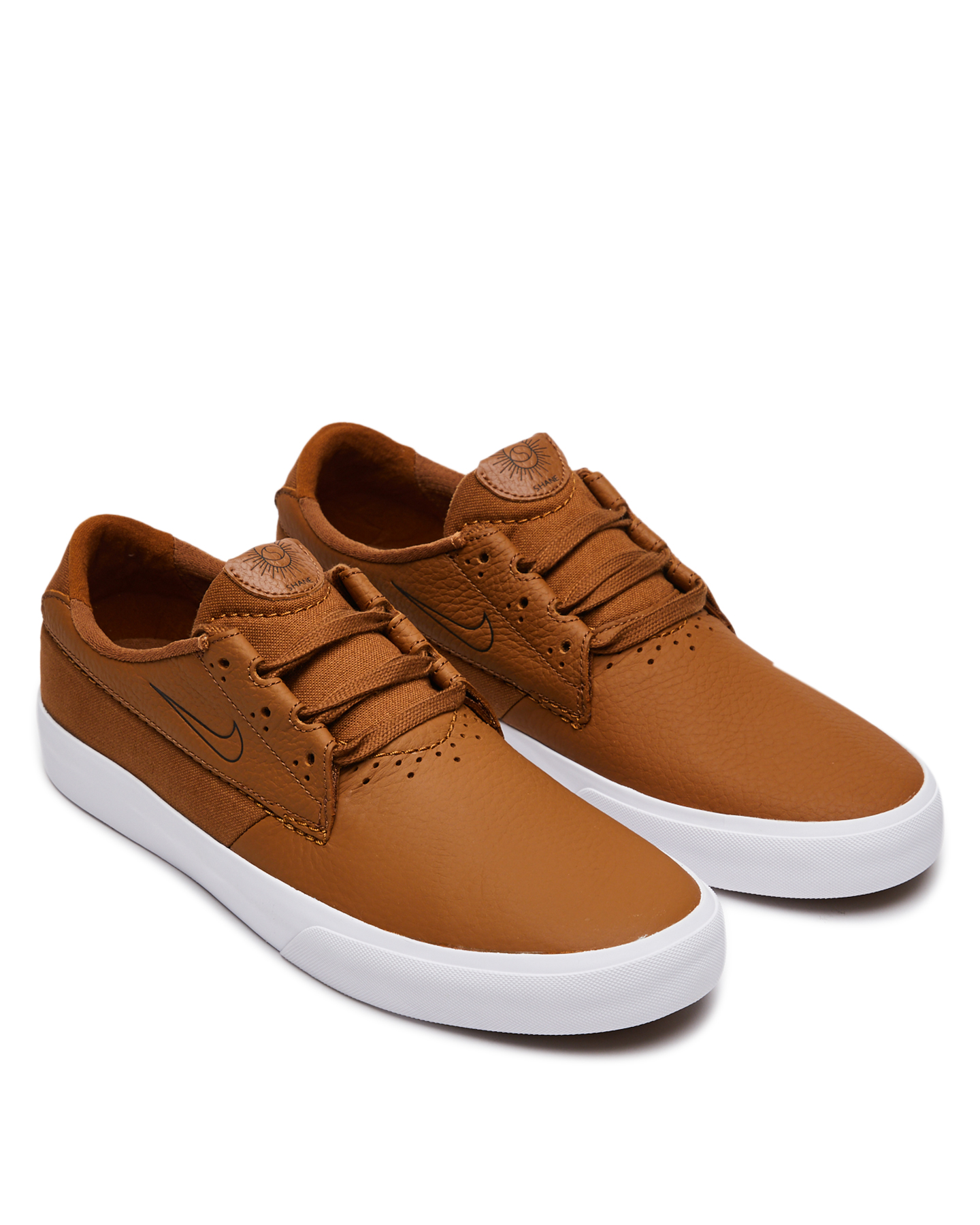 tan leather nikes