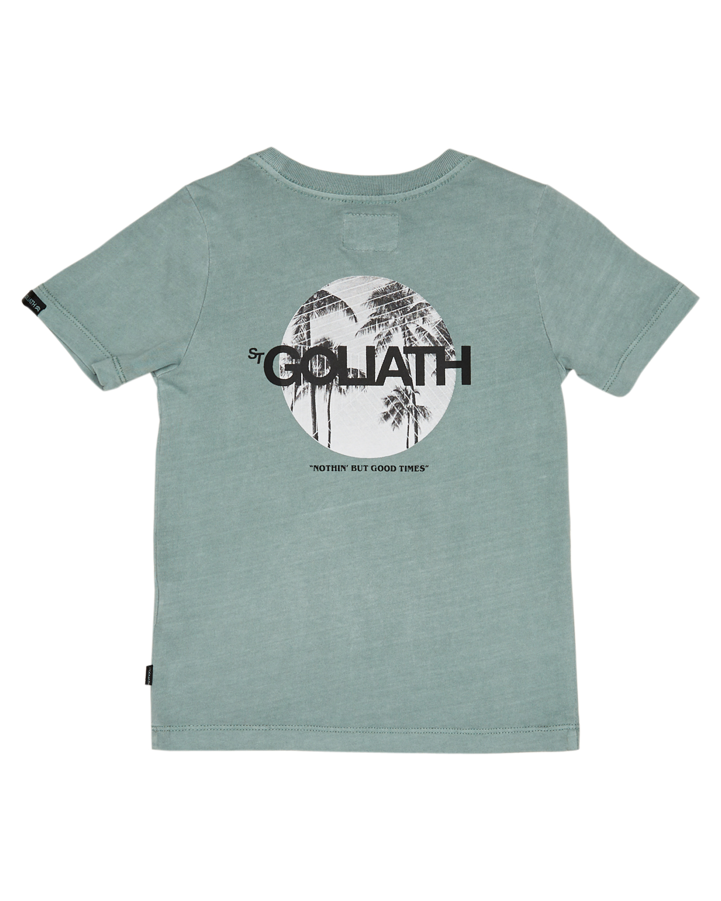 St Goliath Boys Motto Tee - Kids - Green | SurfStitch