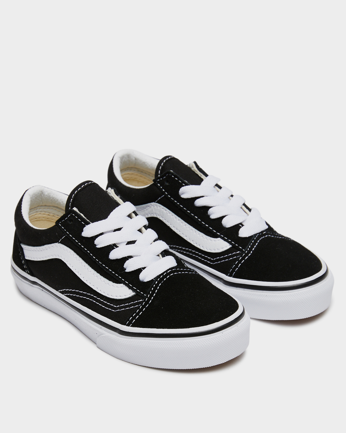 Gum Legitim Defekt Vans Kids Old Skool - Black / True White | SurfStitch