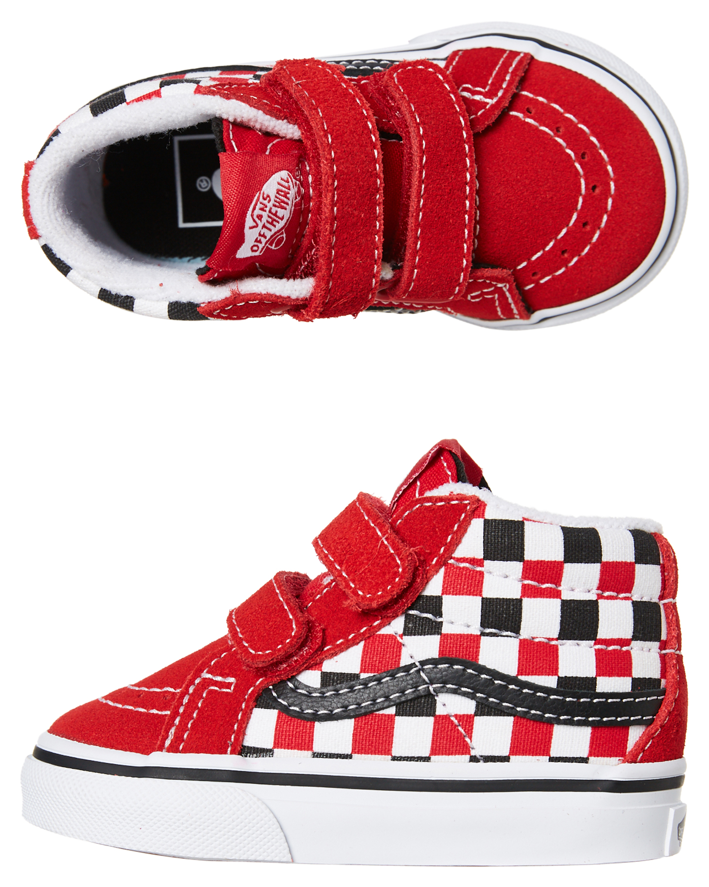 Vans Sk8 Mid Reissue Shoe - Toddler - Red Checkerboard | SurfStitch