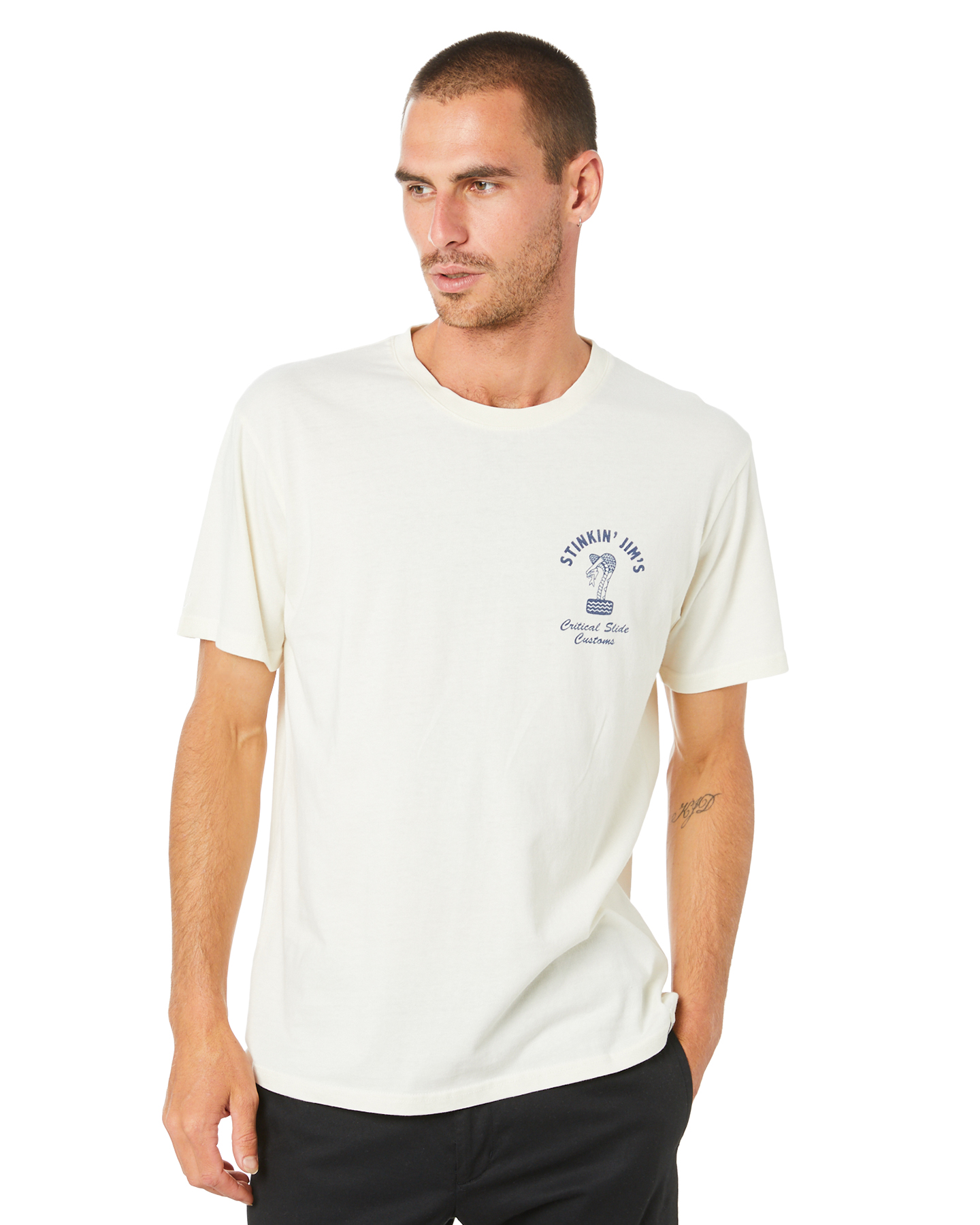 The Critical Slide Society Snakepit Mens Tee - Pearl | SurfStitch