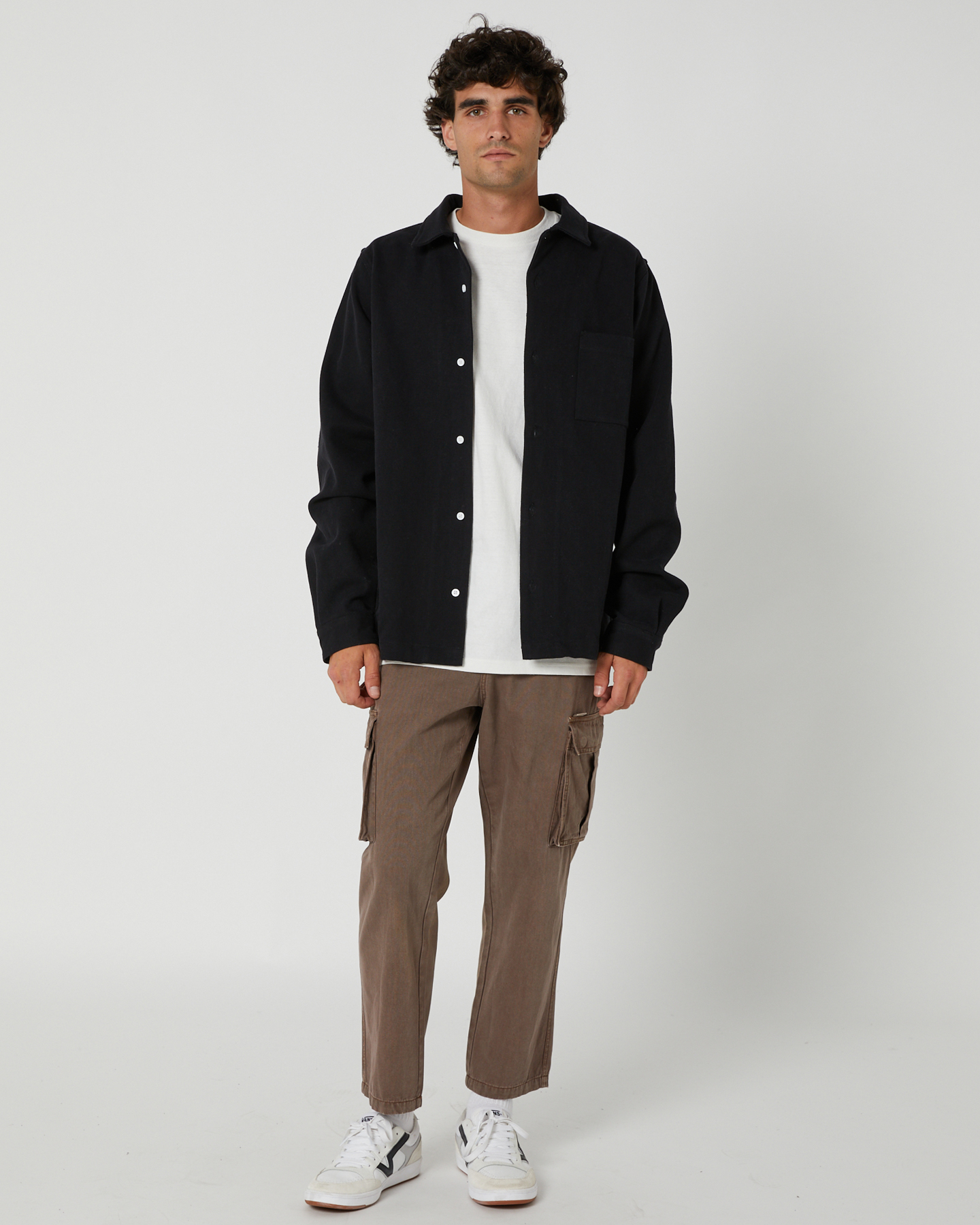 Misfit Es War Ls Overshirt - Black | SurfStitch