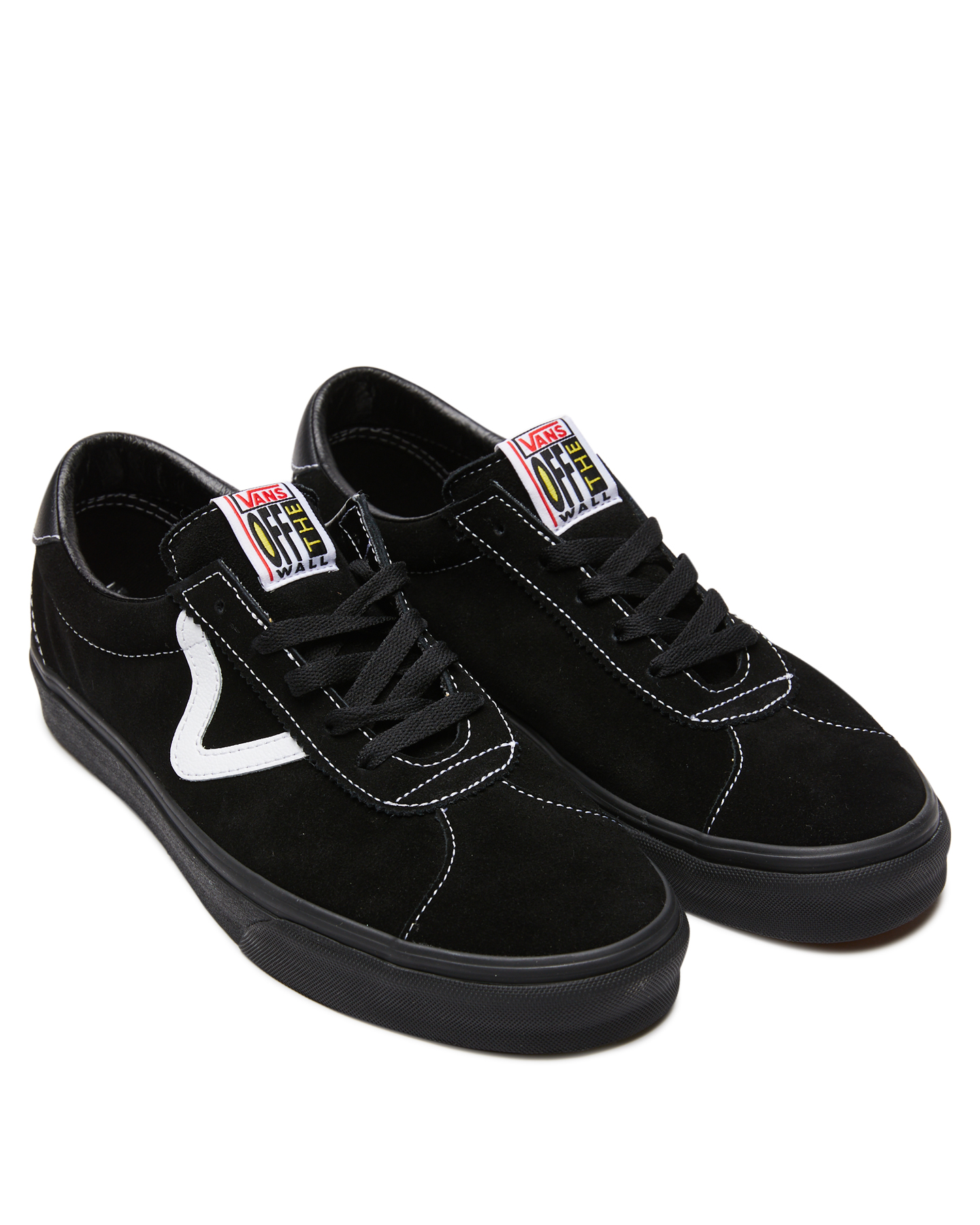 vans black chinos