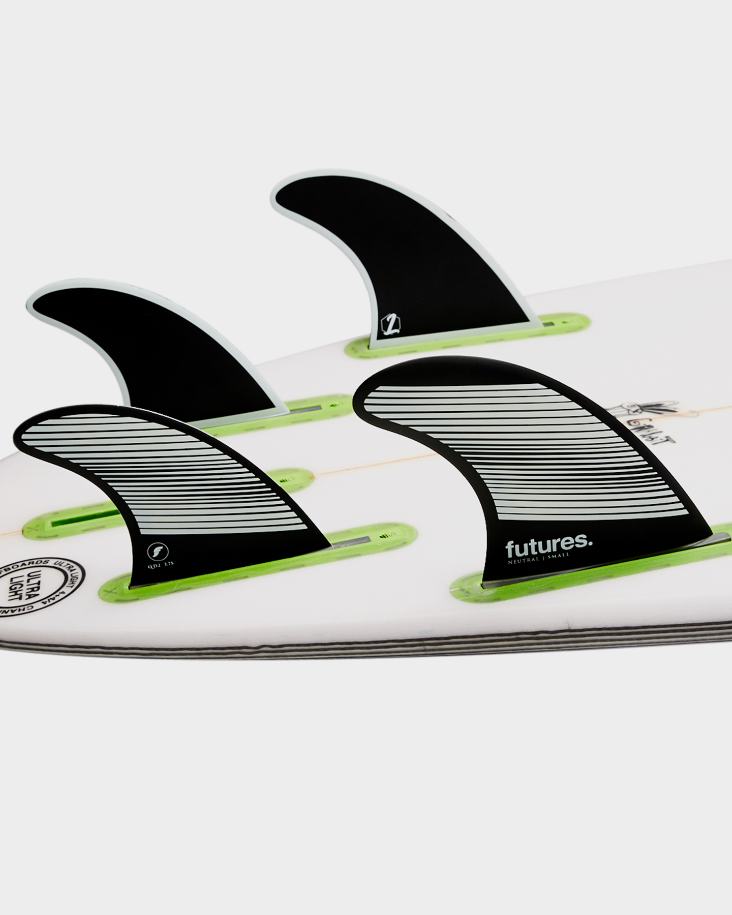 Future Fins F4 Legacy Series Hc 5 Fins - Grey Black | SurfStitch