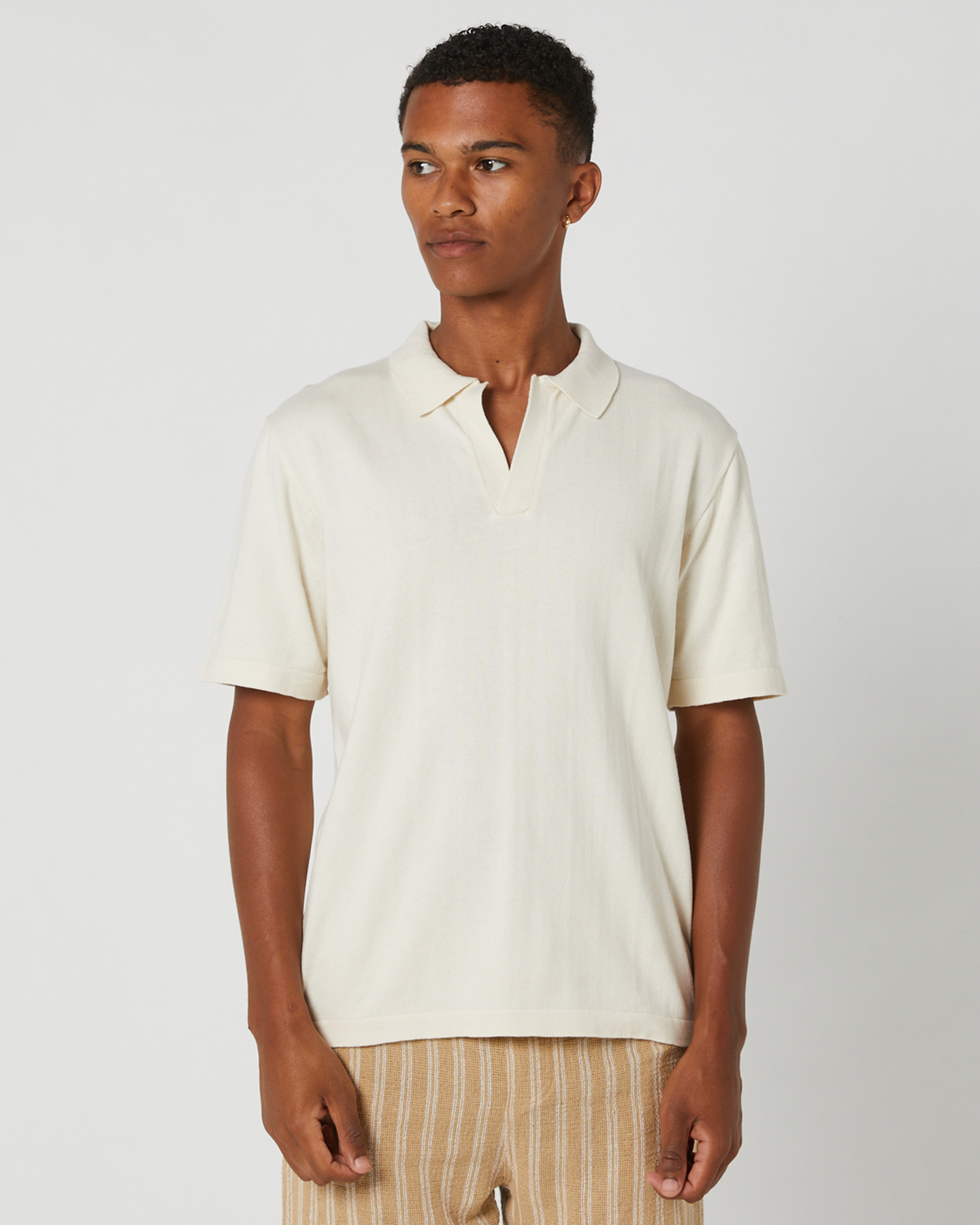 Silent Theory Knit Polo Natural SurfStitch