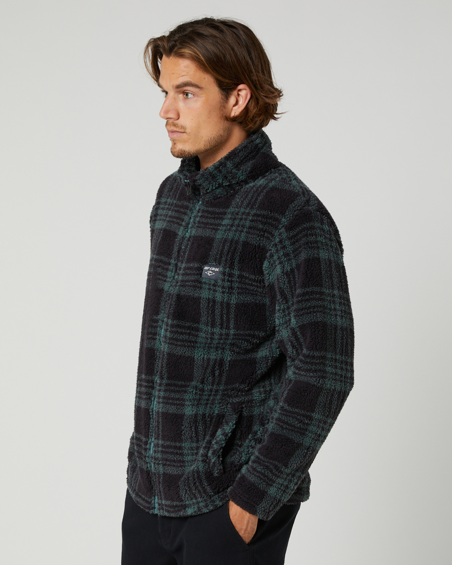 Rip Curl Party Pack Mens Polar Fleece - Muted Green | SurfStitch