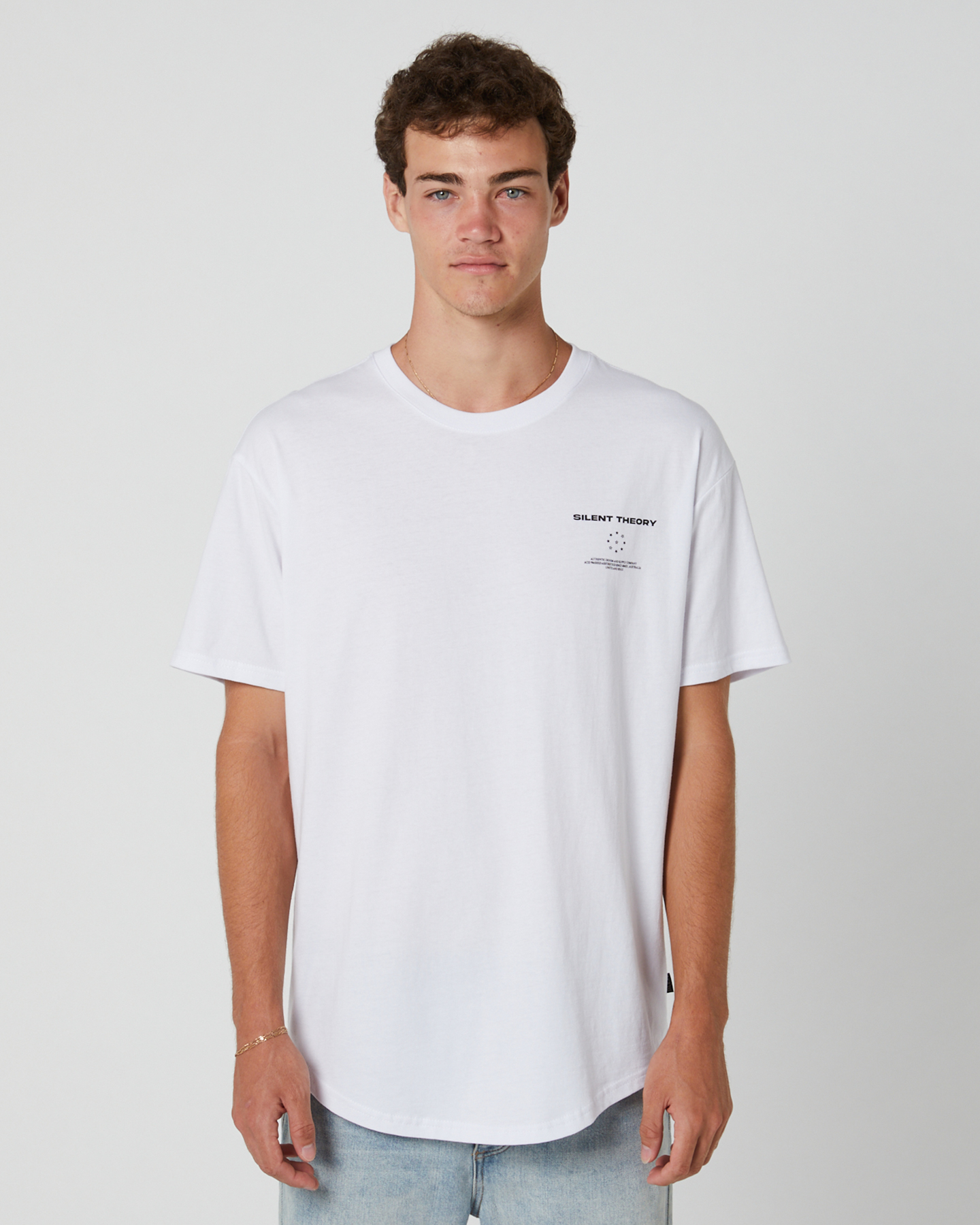 Silent Theory Shredder Tail Tee - White | SurfStitch