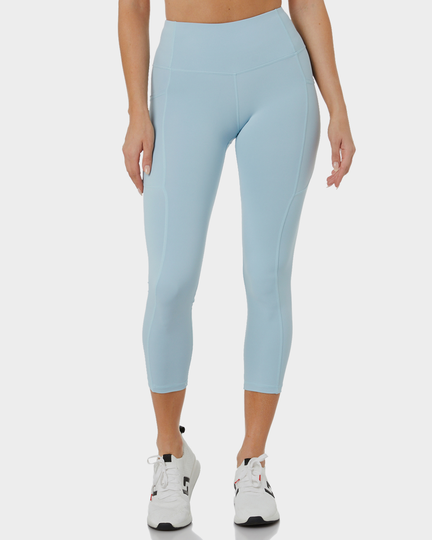 Katy baby blue ribbed leggings