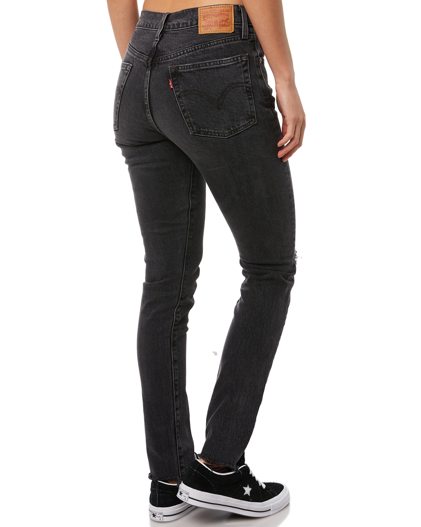 Levis 501 Skinny Womens Jean - Well Worn Black | SurfStitch