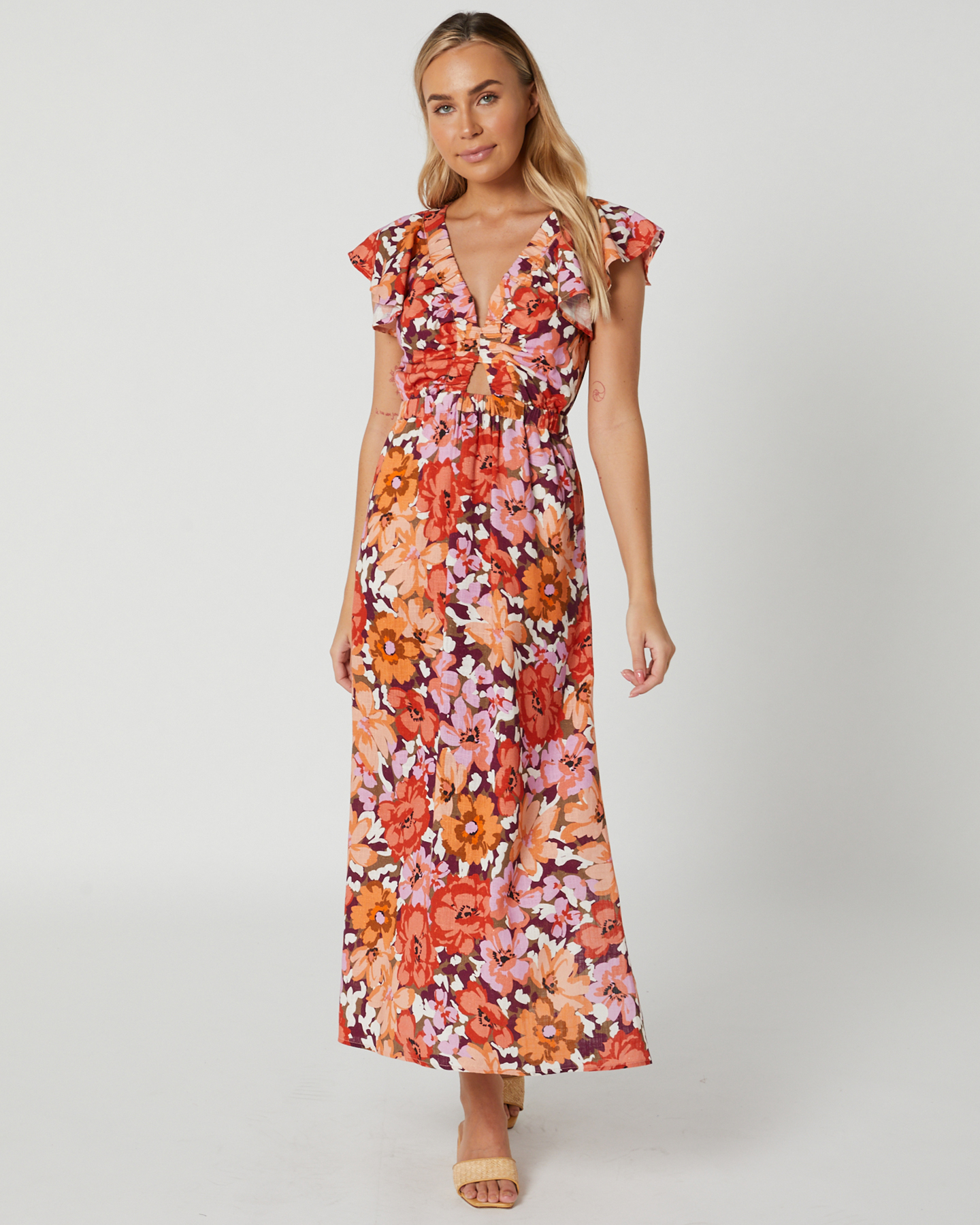 Minkpink Zanita Cutout Midi Dress - Bright Floral | SurfStitch