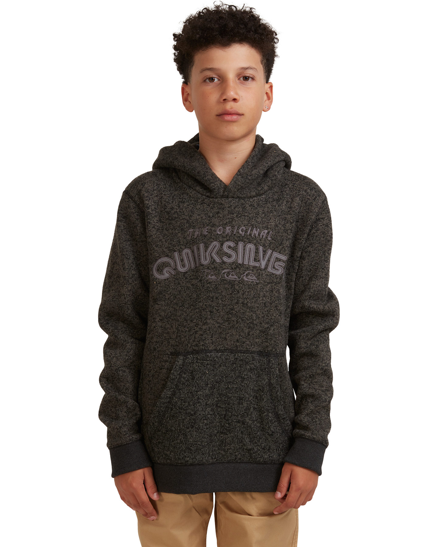 Quiksilver Boys 8-16 Keller Fleece Hoodie - Dark Grey Heather | SurfStitch