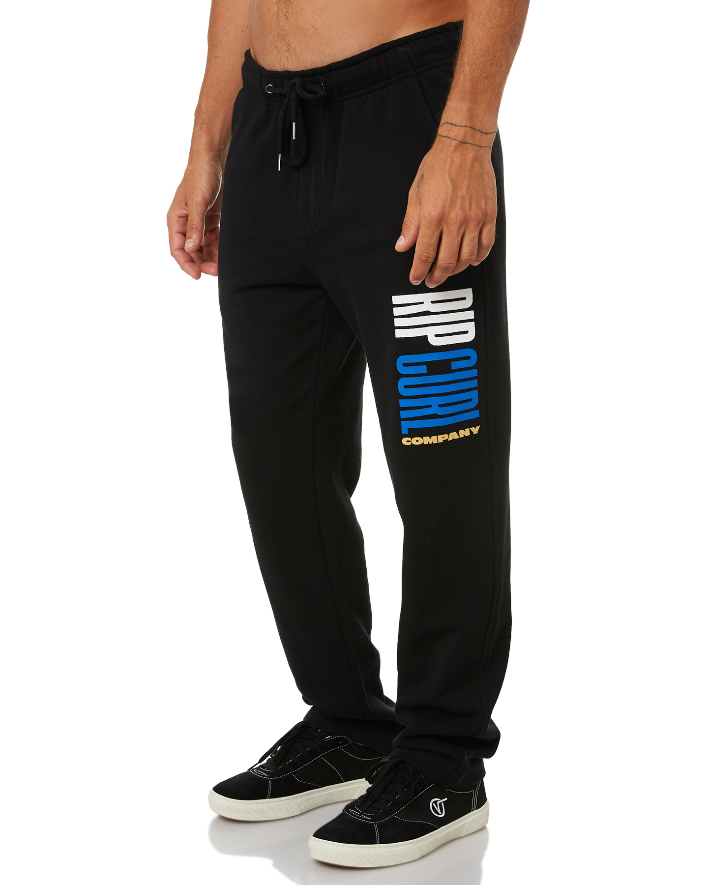 waxed stacked jeans
