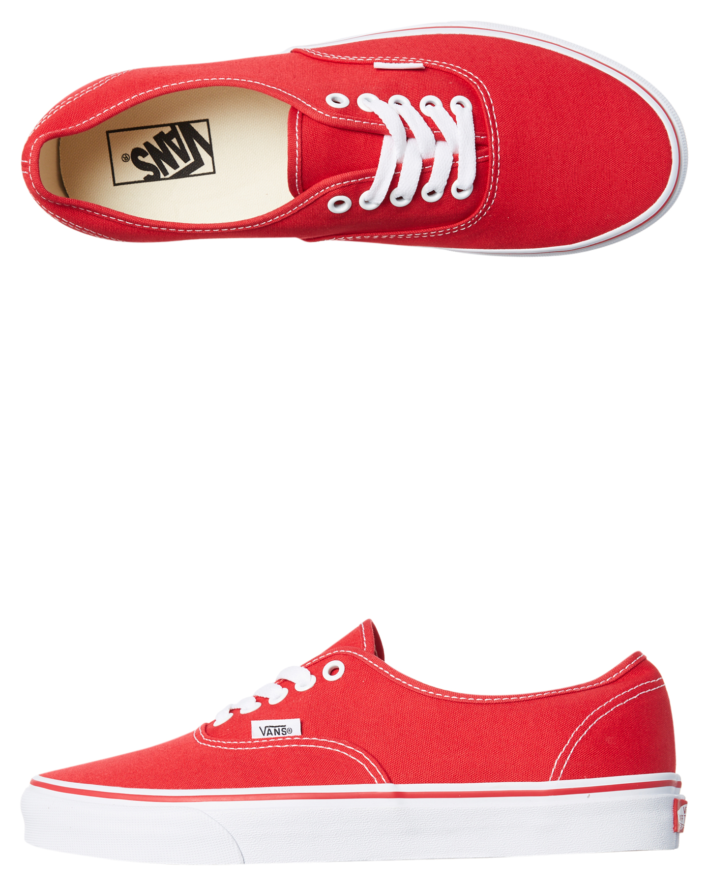 Vans Mens Authentic Shoe - Red | SurfStitch