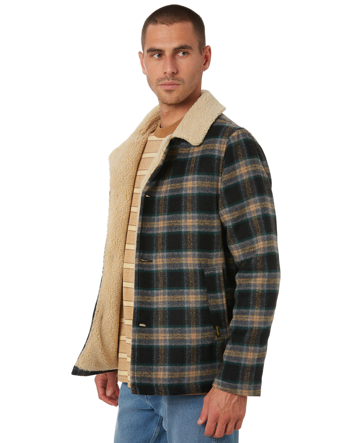 Wrangler Cabin Mens Jacket - Black Check | SurfStitch