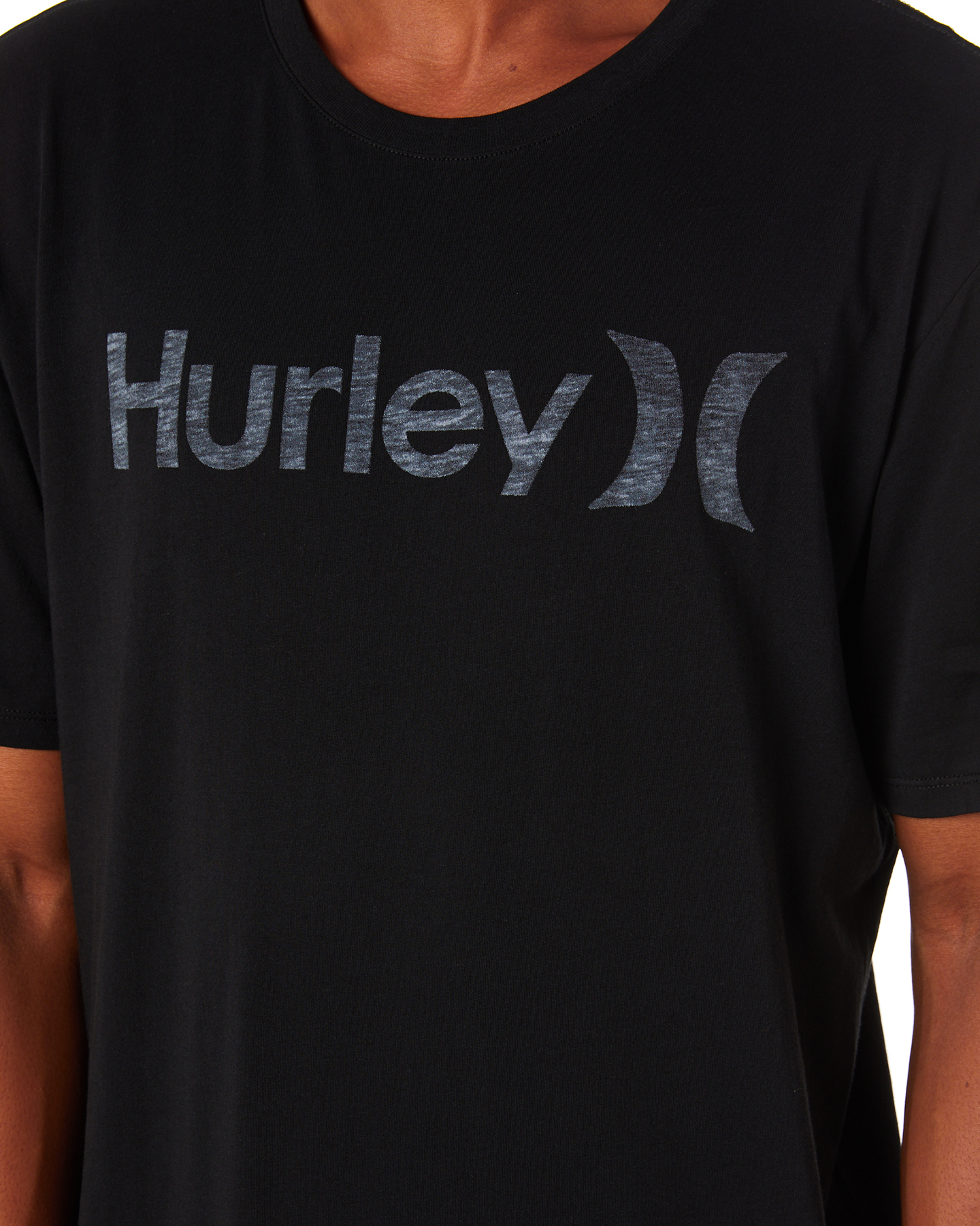 Hurley One And Only Push Thro Mens T-Shirt - Black Grey | SurfStitch