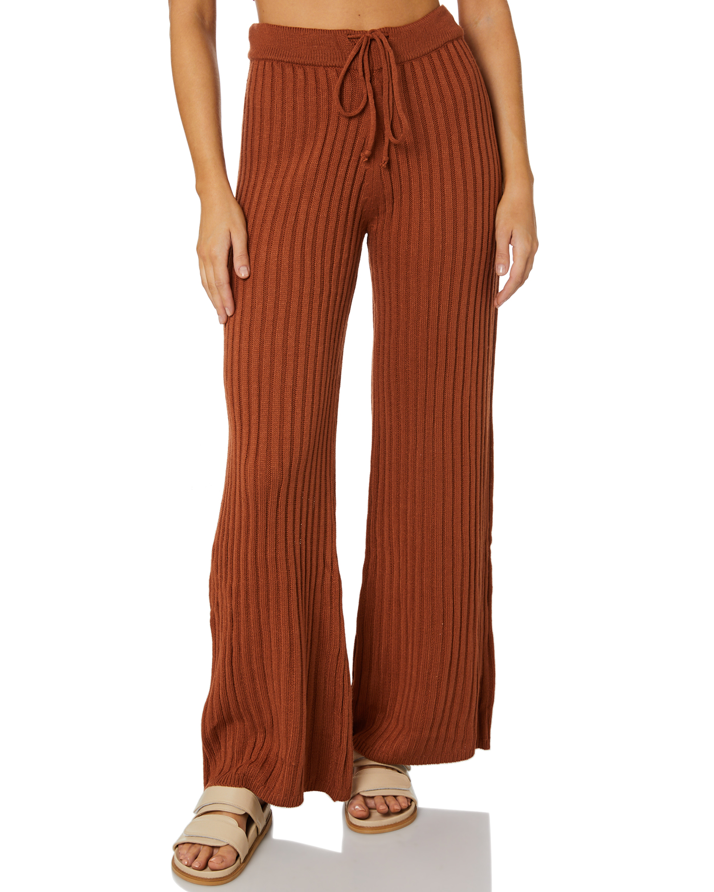 Sndys Hendrix Knit Pant - Rust | SurfStitch