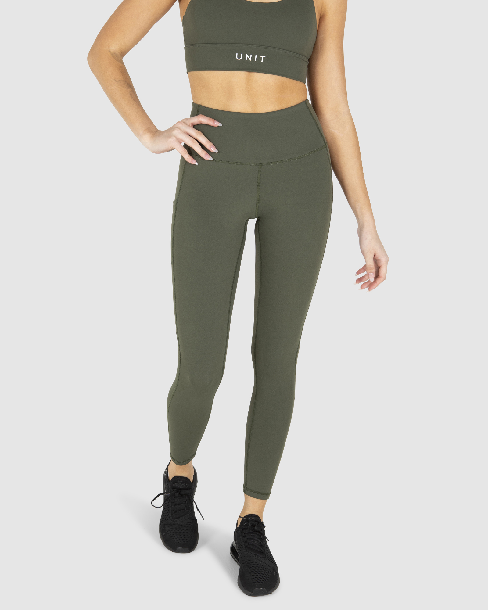 Unit Unit Energy Active Ladies Leggings - Military