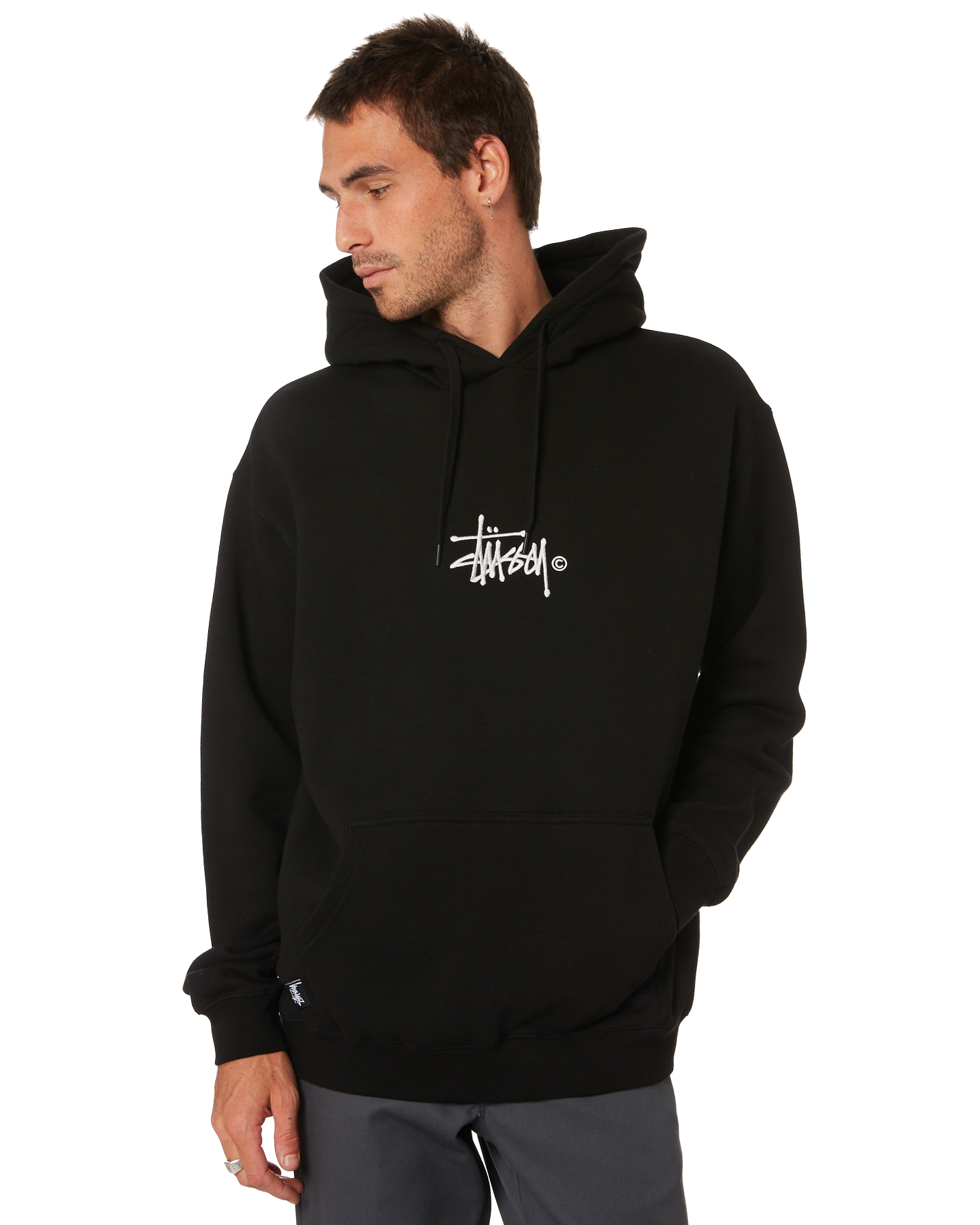 hooded white sweatshirt