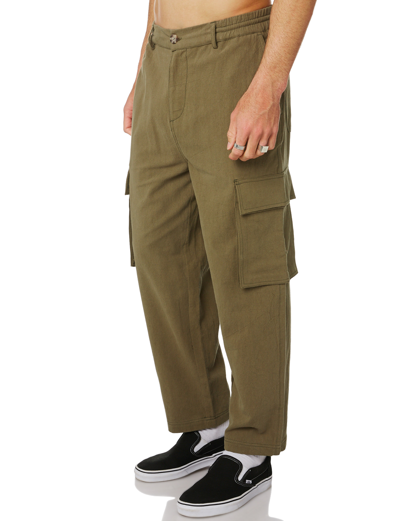 Misfit Barrage Mens Cargo Pant - Army | SurfStitch