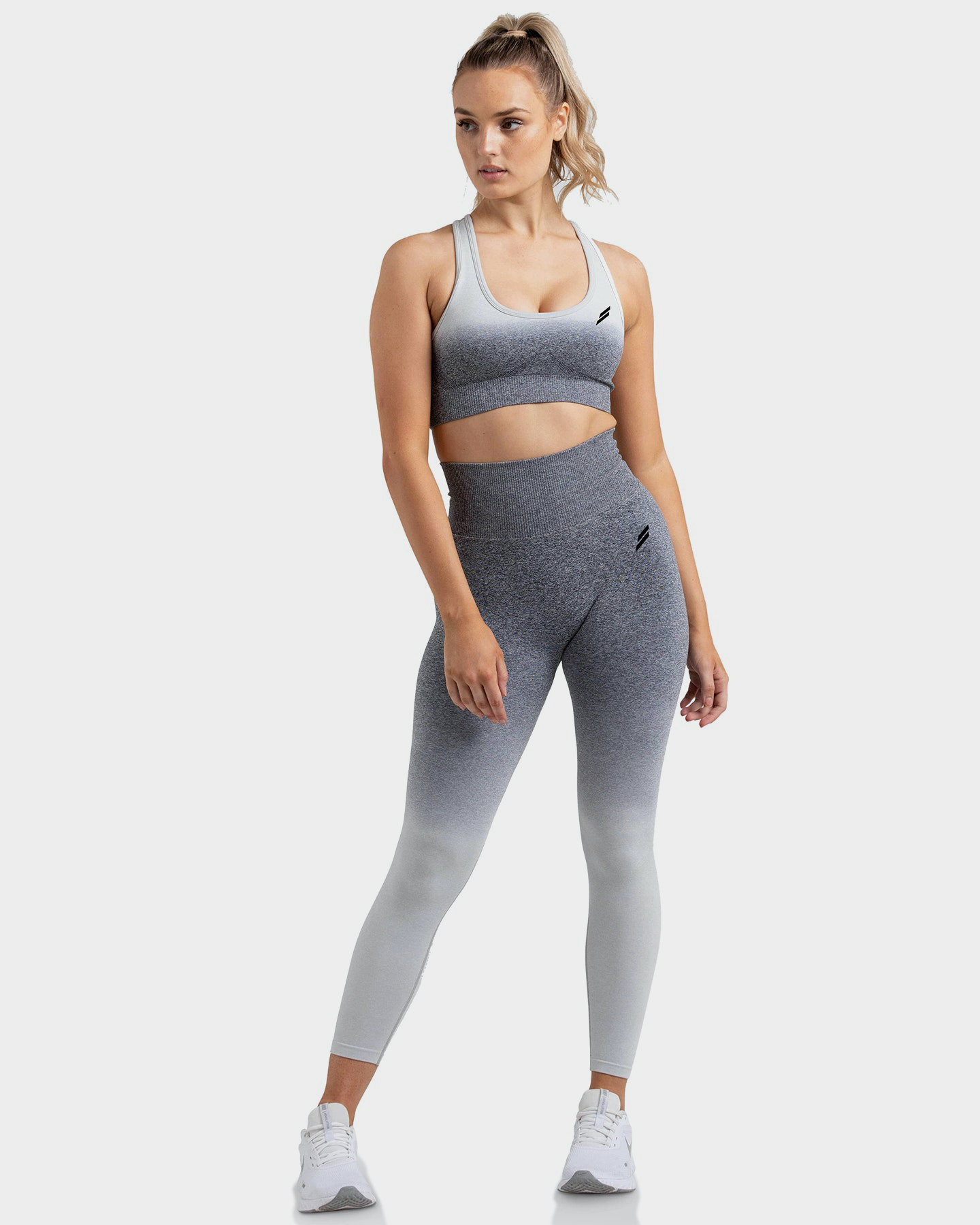 Doyoueven Ombre Scrunch Seamless Leggings - Grey