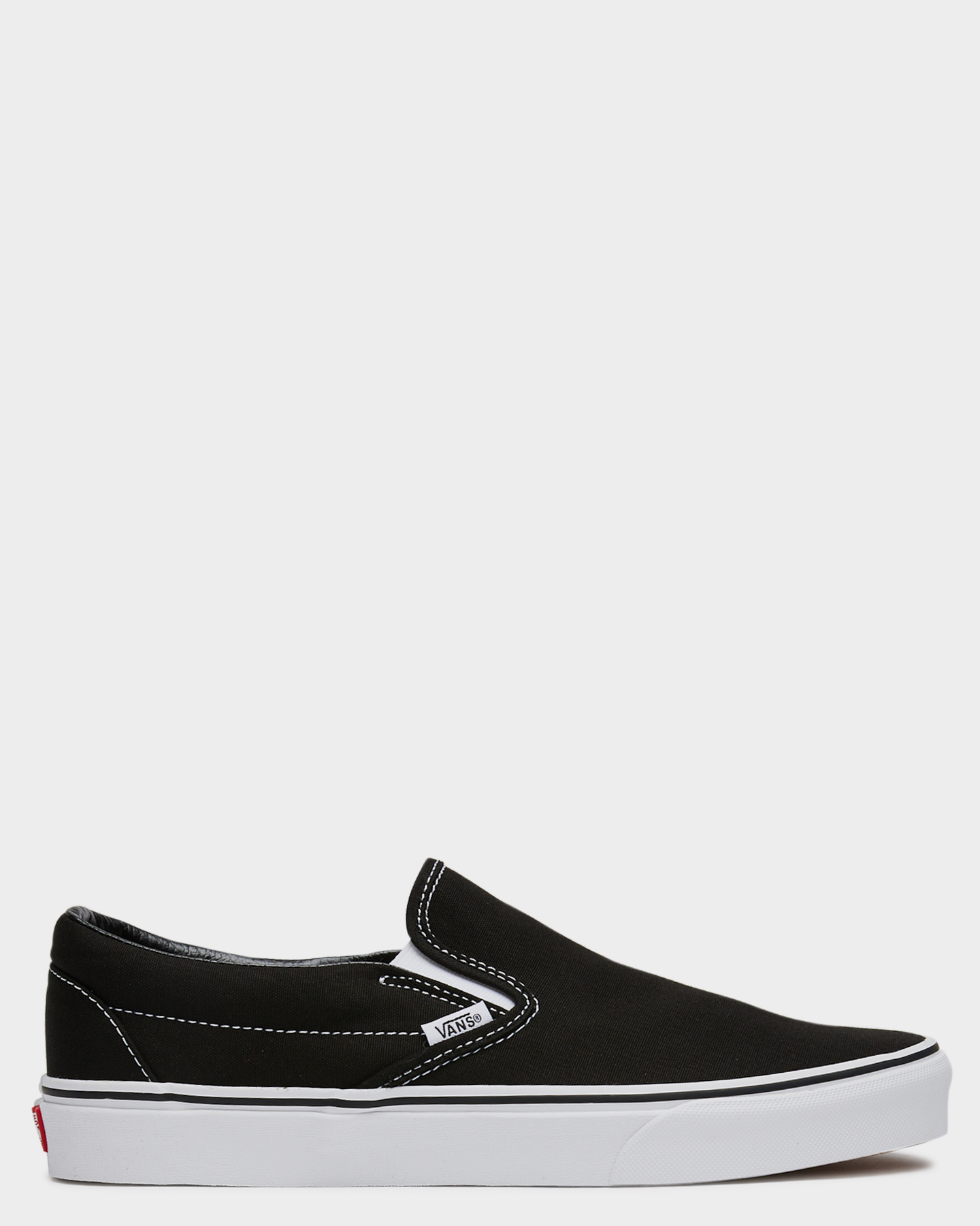 vans shoes black slip on