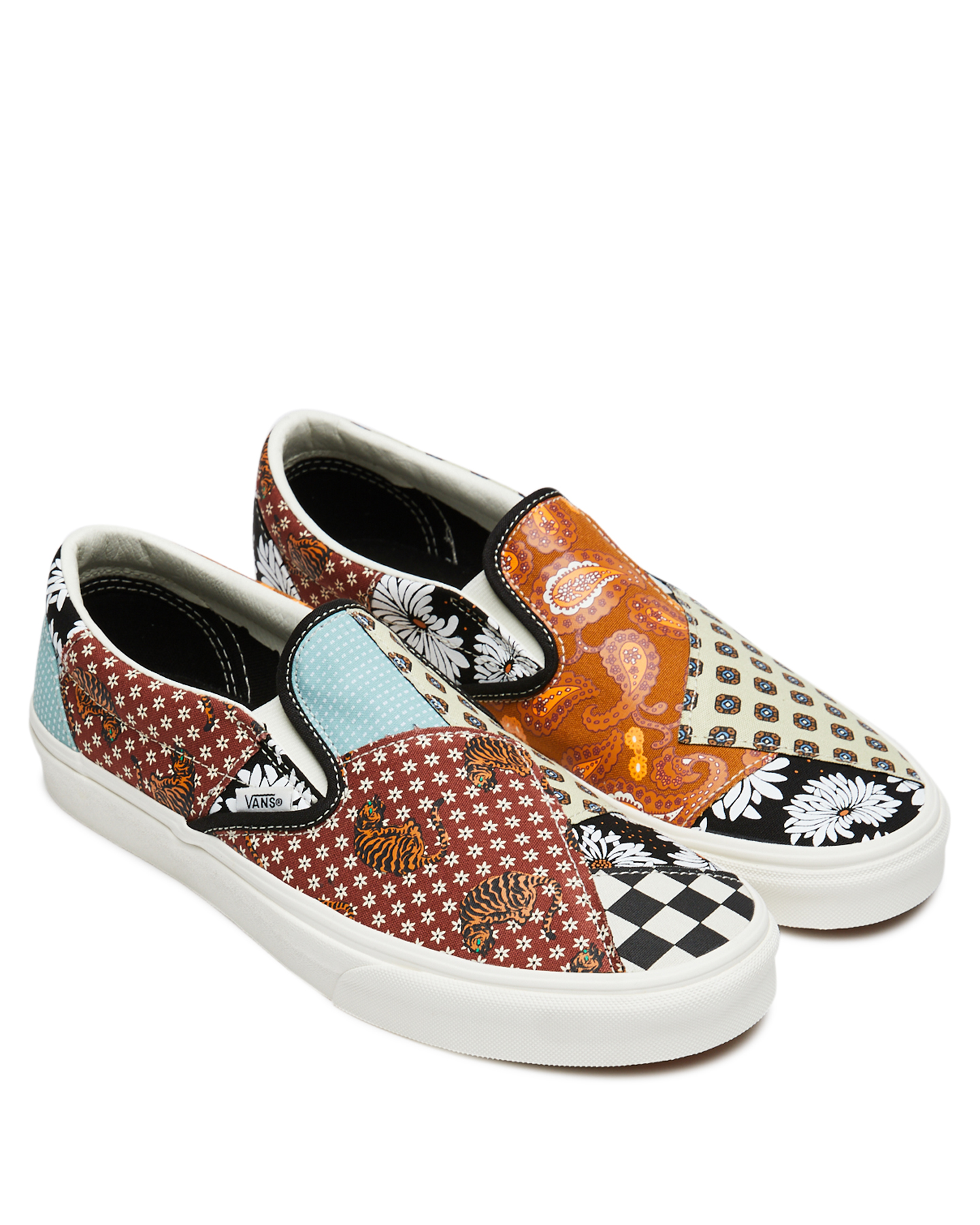 Vans Mens Classic Slip On - Tiger Patchwork | SurfStitch