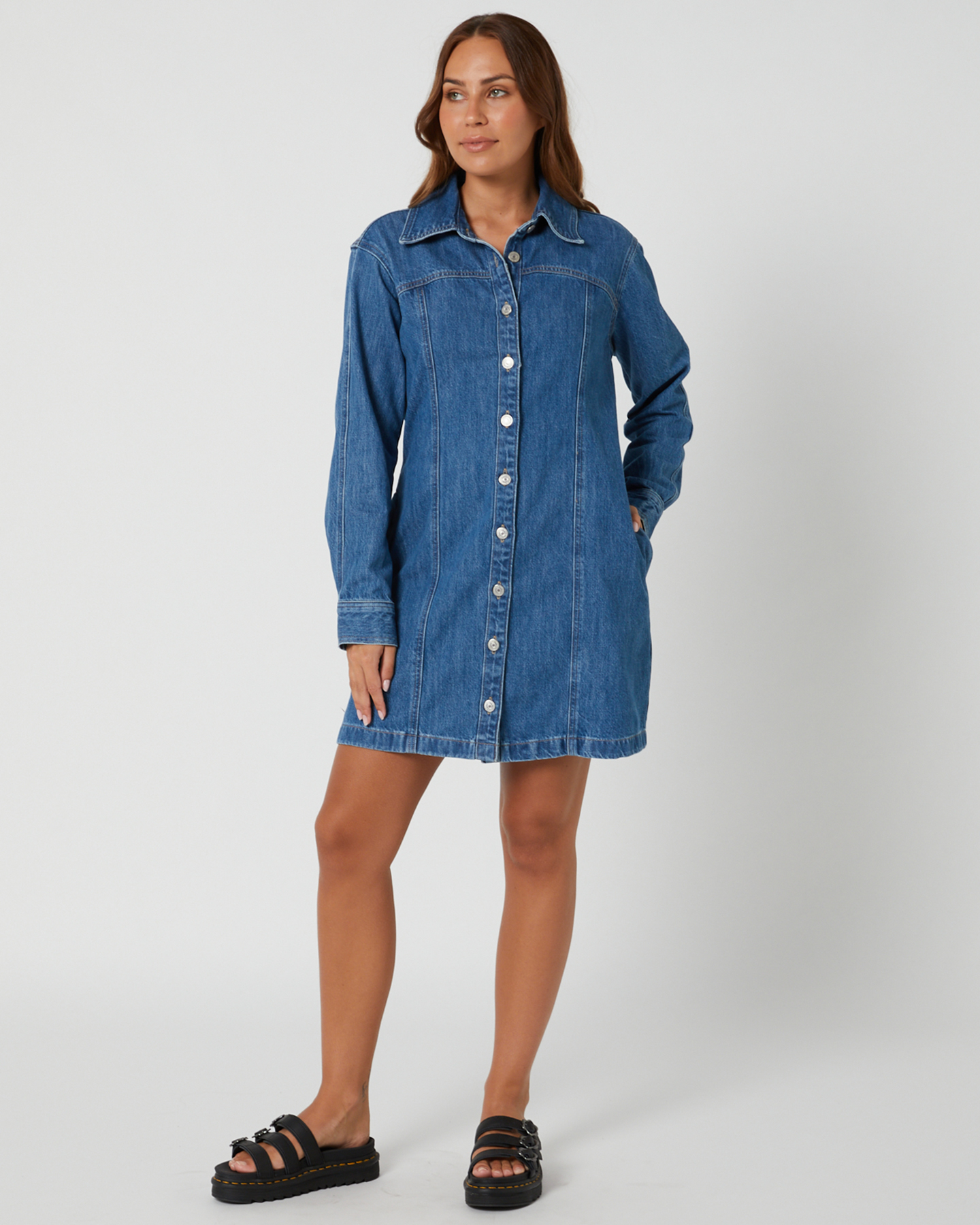 Levi's Shay Denim Dress Indigo - Old Blue X | SurfStitch