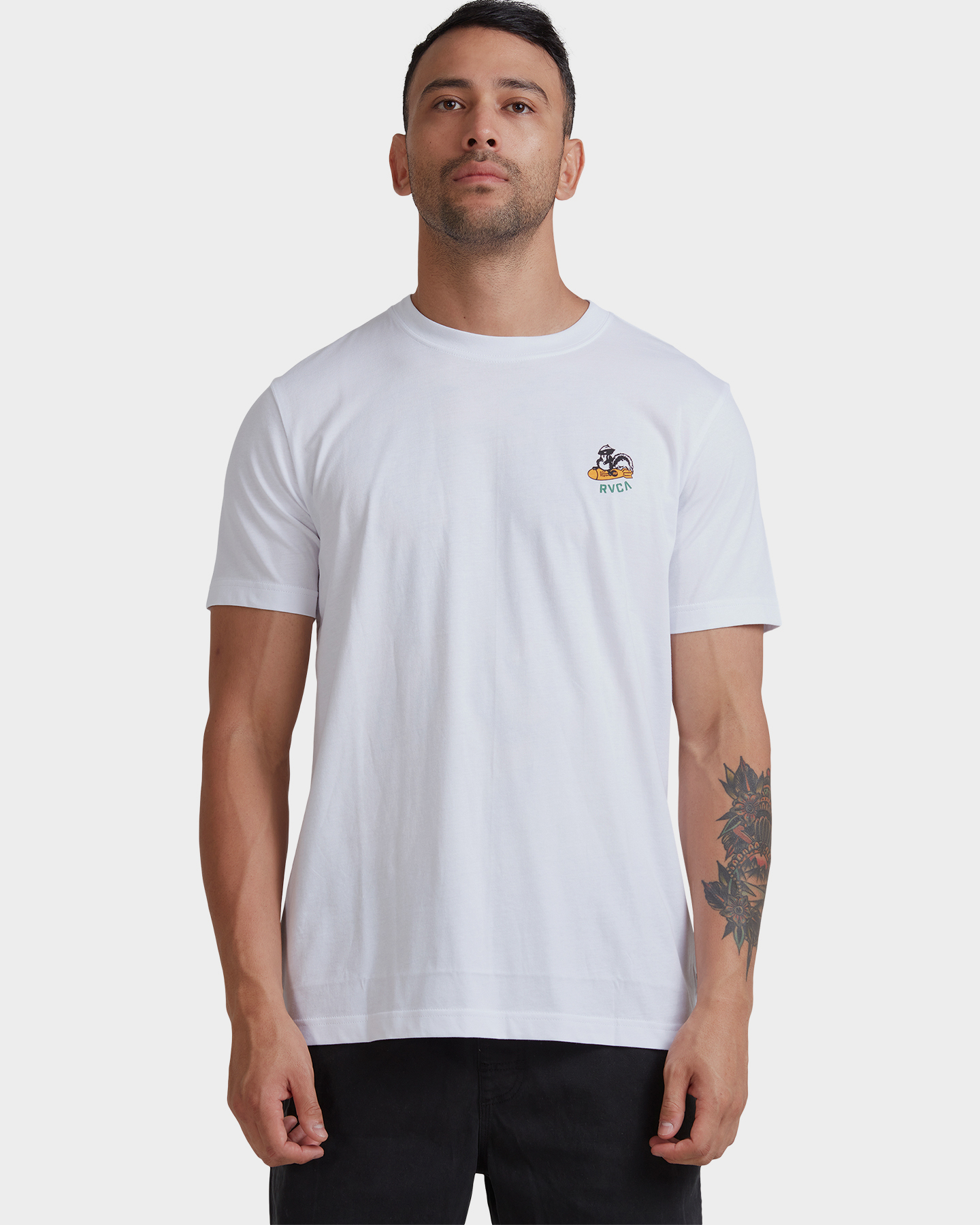 Rvca Skunk Weapon Ss Tee - White | SurfStitch